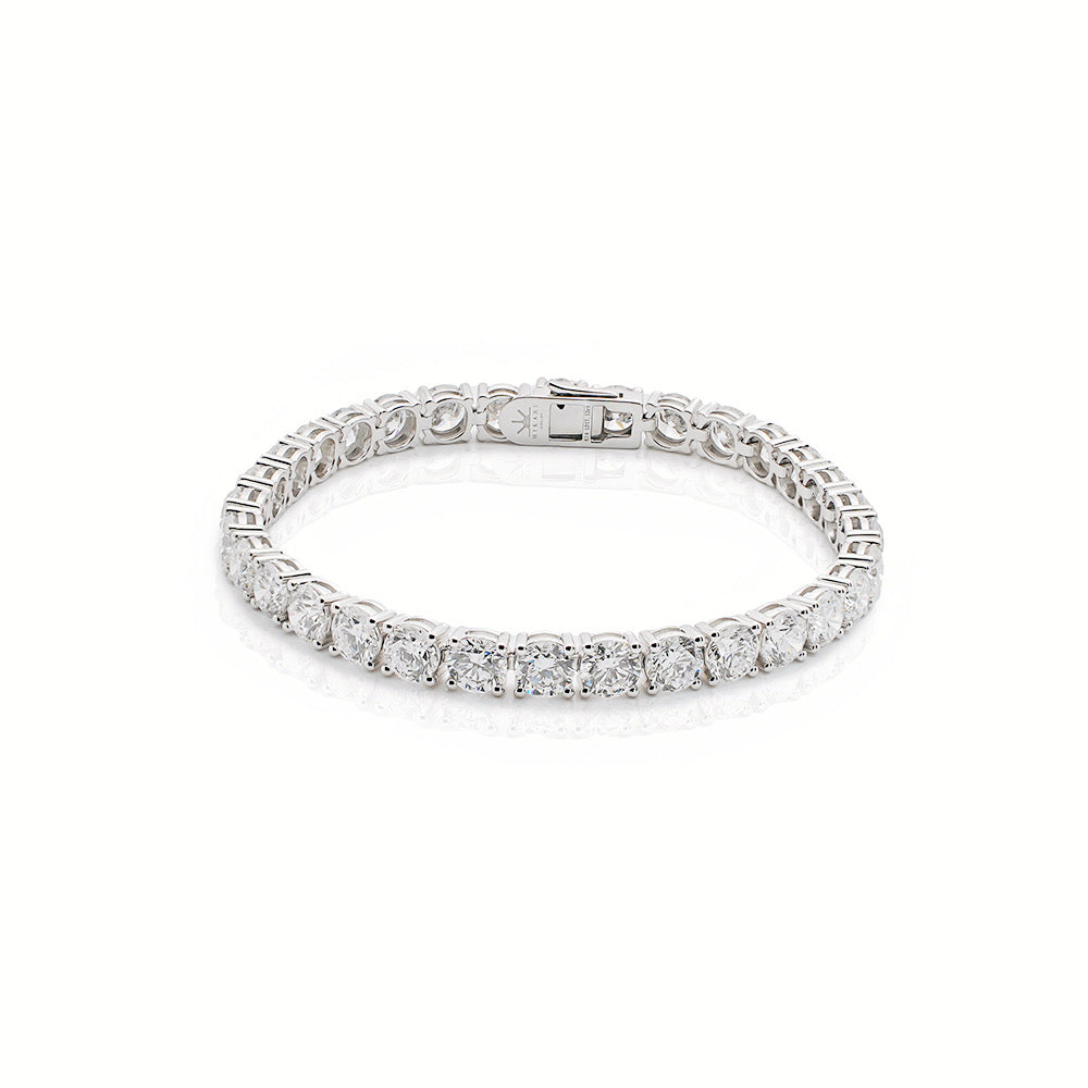 14K Gold Lab-Grown Diamond Round Brilliant Tennis Bracelet (≈0.28ct/p)