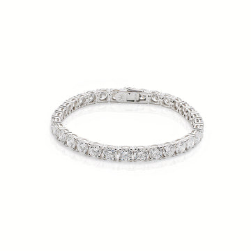 14K Gold Lab-Grown Diamond Round Brilliant Tennis Bracelet (≈0.28ct/p)
