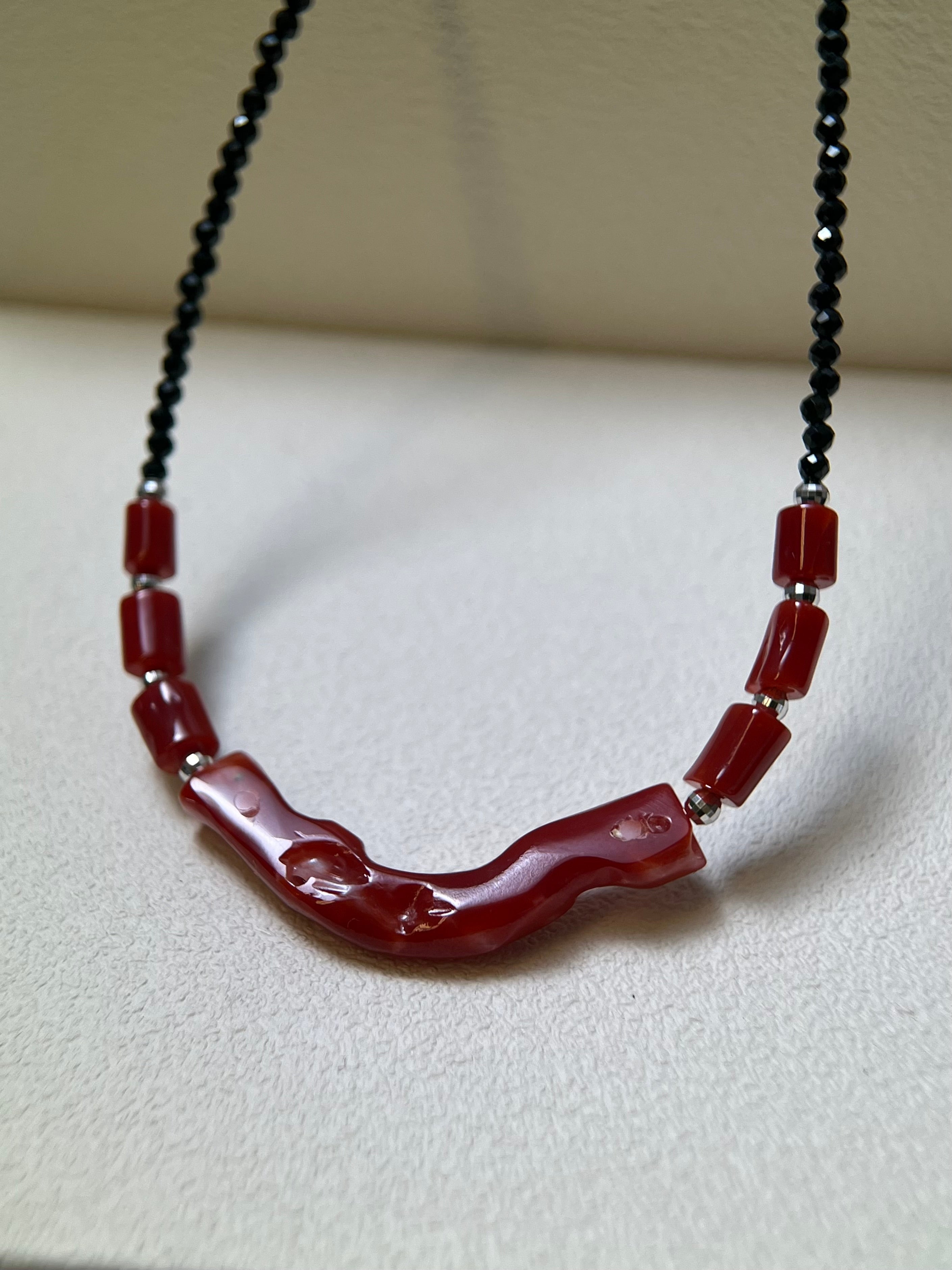 Japan AKA coral necklace