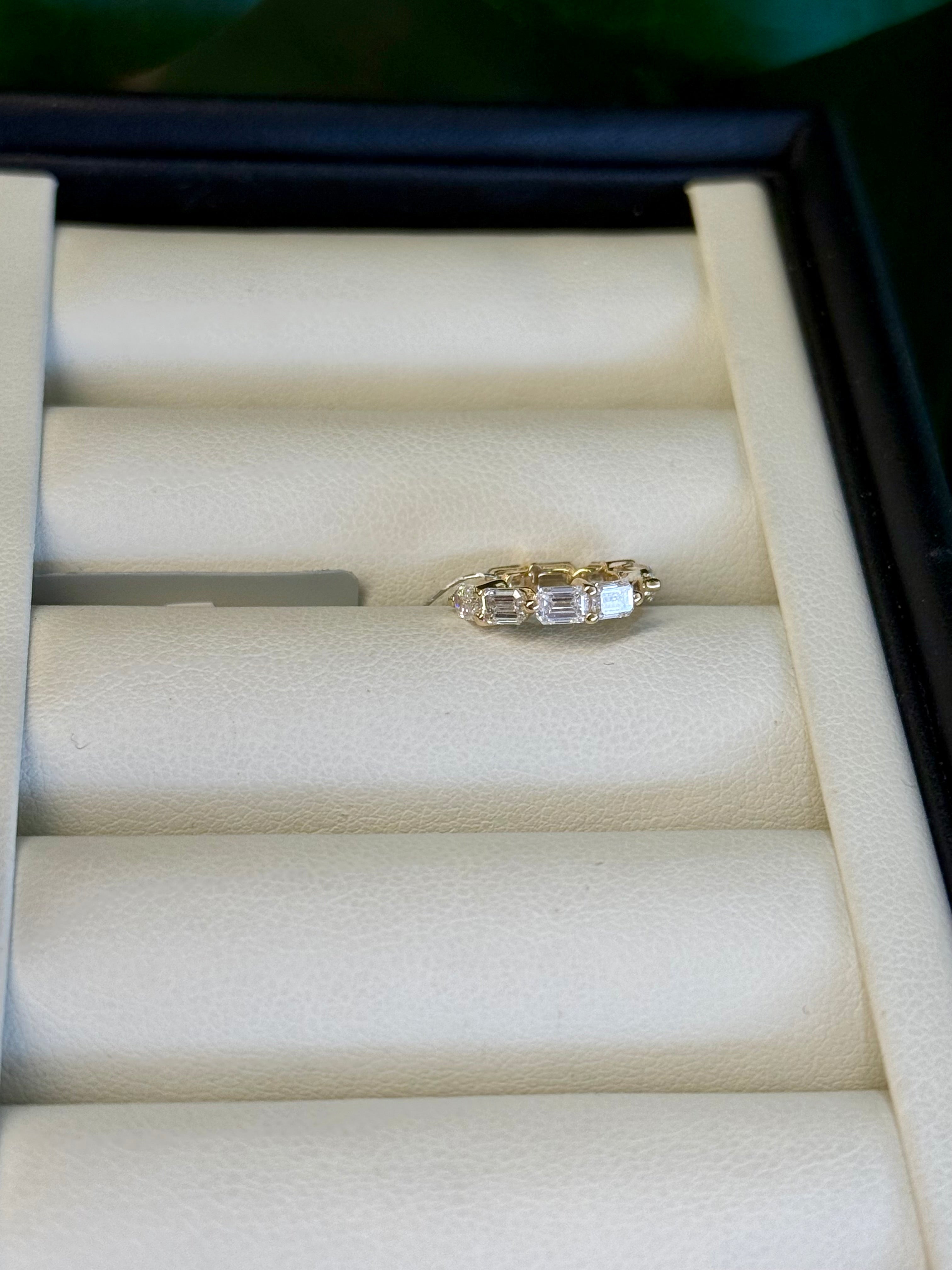 Emerald Cut Lab-Grown Diamond Ear Cuff 1.15CT