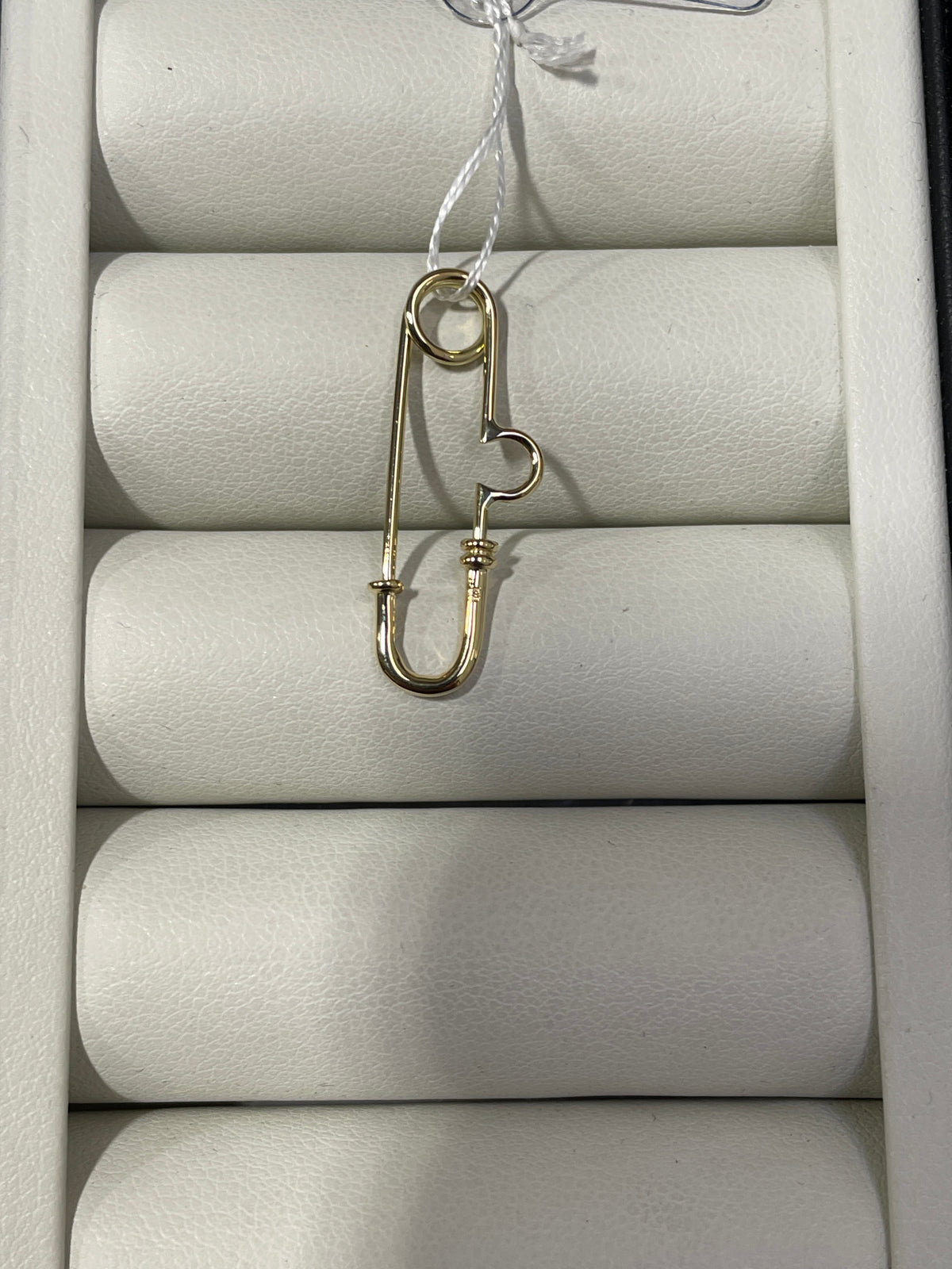 18K Gold & PT900 0.15ct Diamond Convertible Pendant Connector – 30mm