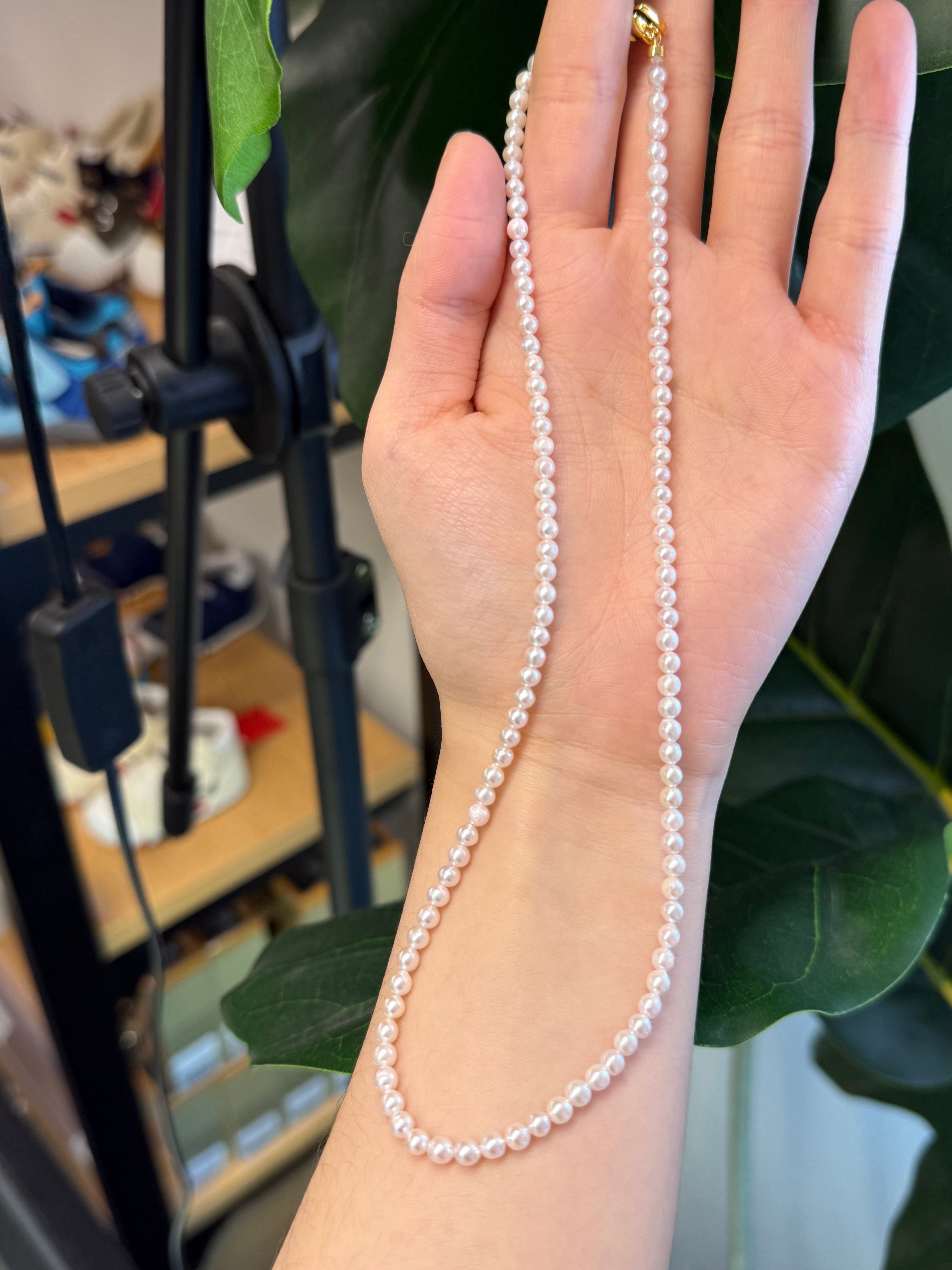 3.5-4mm Baby Akoya Cultured Pearl Strand Necklace