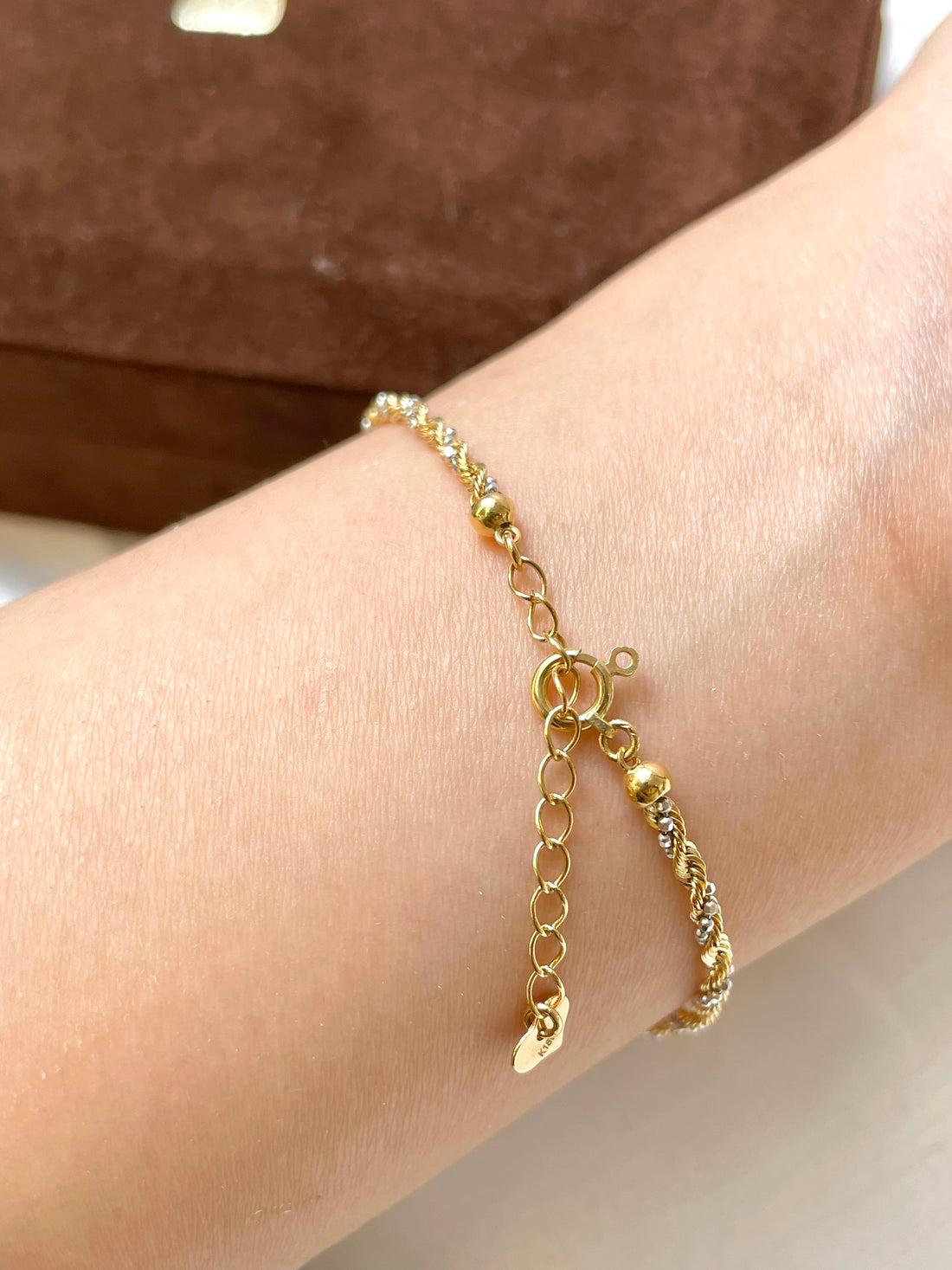 Rope Chain Bracelet K18 G/WG