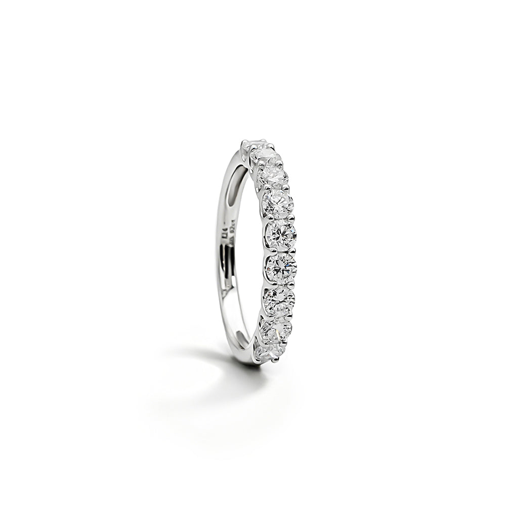 Classic Half-Eternity Lab-Grown Diamond Ring