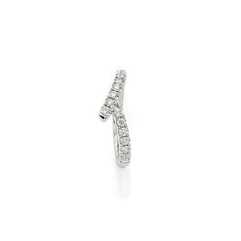 Ribbon Motif Lab-Grown Diamond  Ring 0.43CT