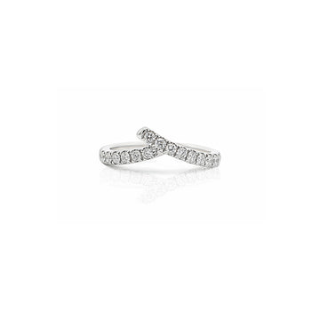 Ribbon Motif Lab-Grown Diamond  Ring 0.43CT