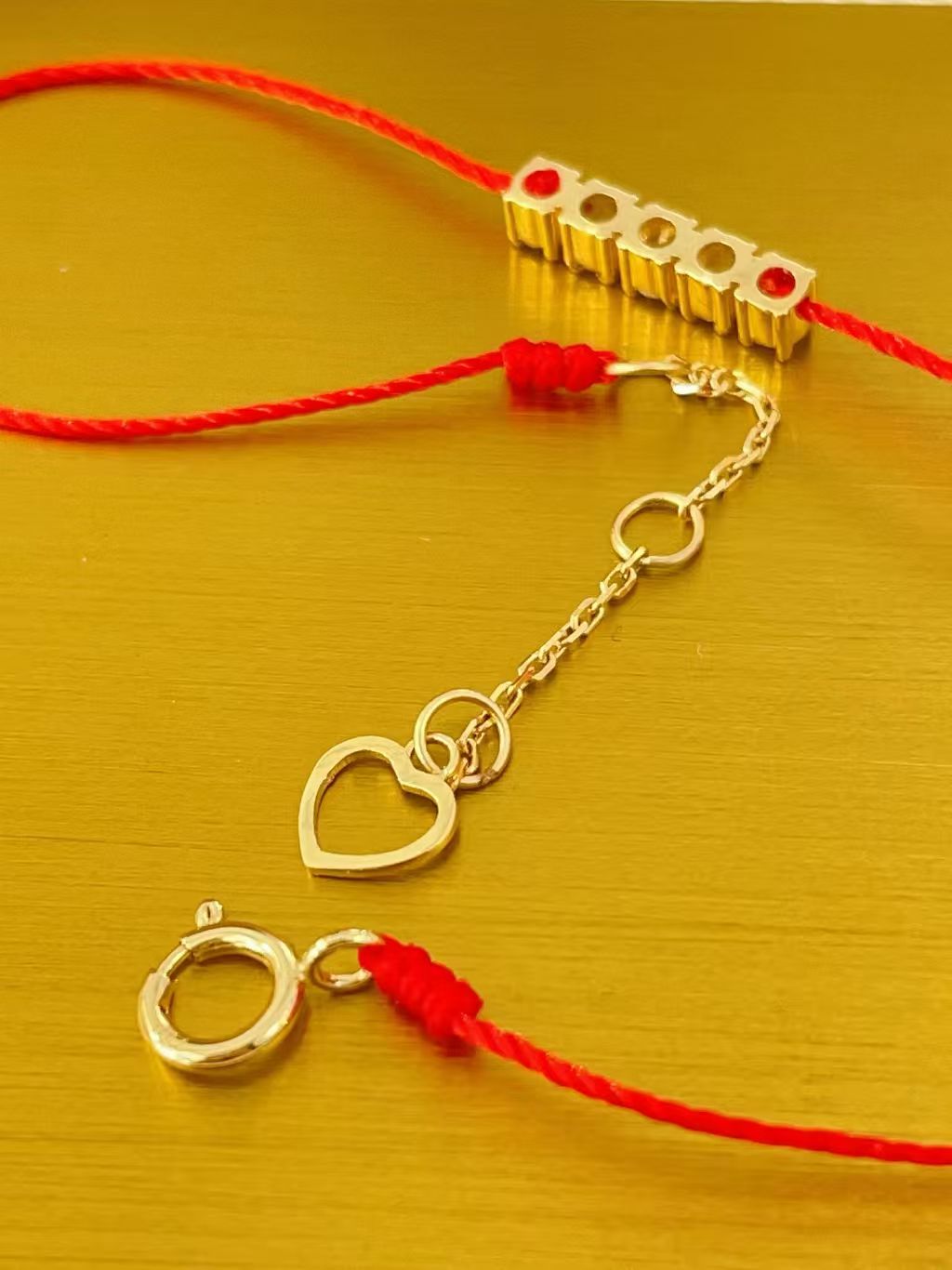Red Line With 0.2CT Diamond