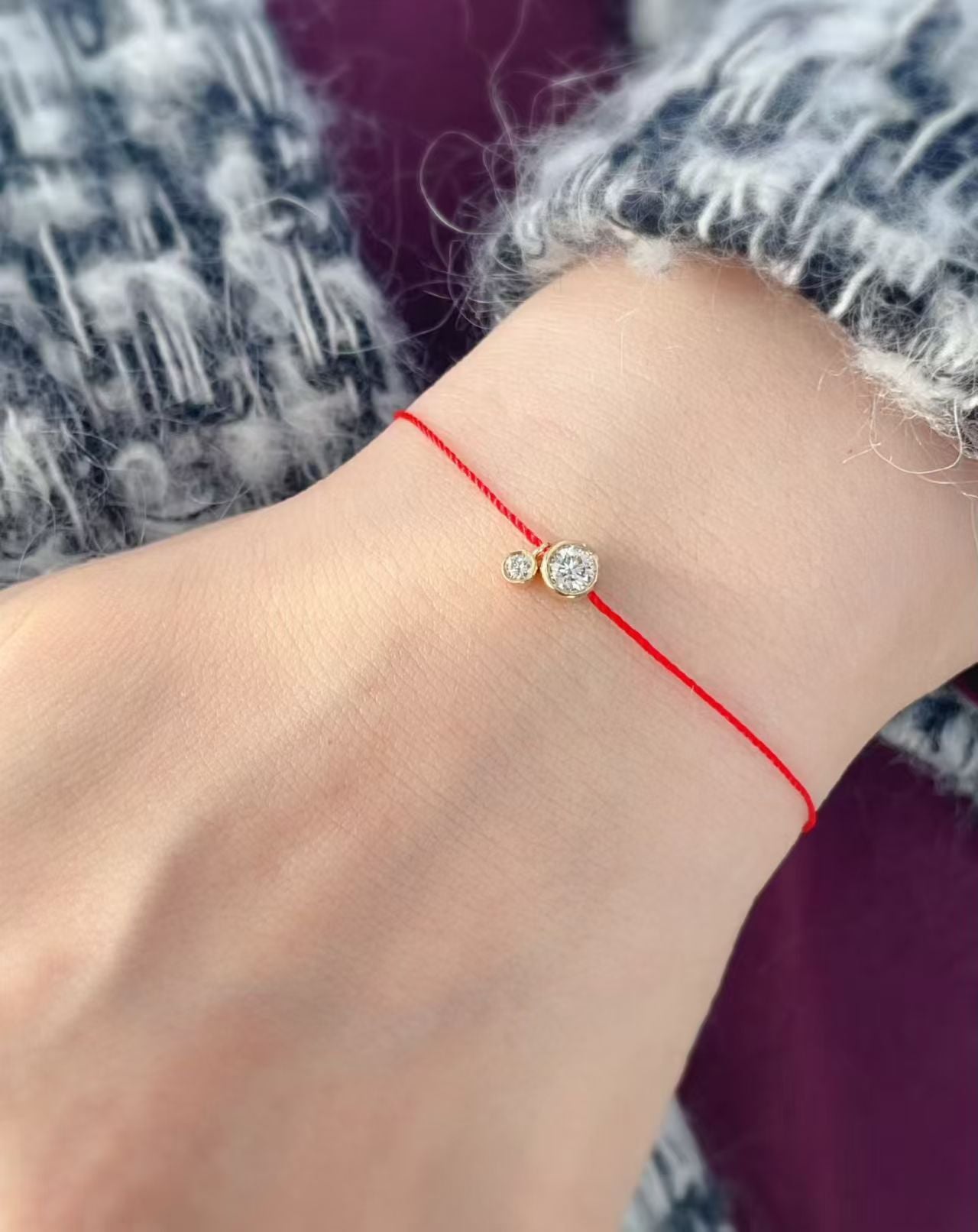 Red Line With 0.23CT Diamond