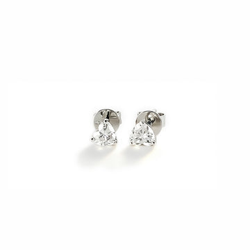 0.43 Classic Heart Full Diamond shaped Lab-Grown Diamond Earrings