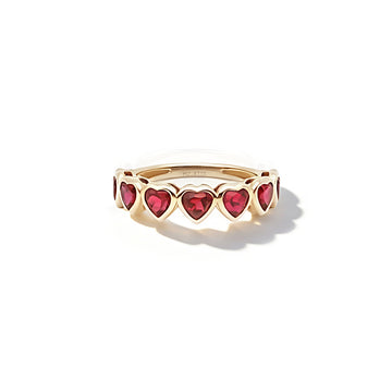 2.41ct heart-shape Lab-Grown Ruby Ring