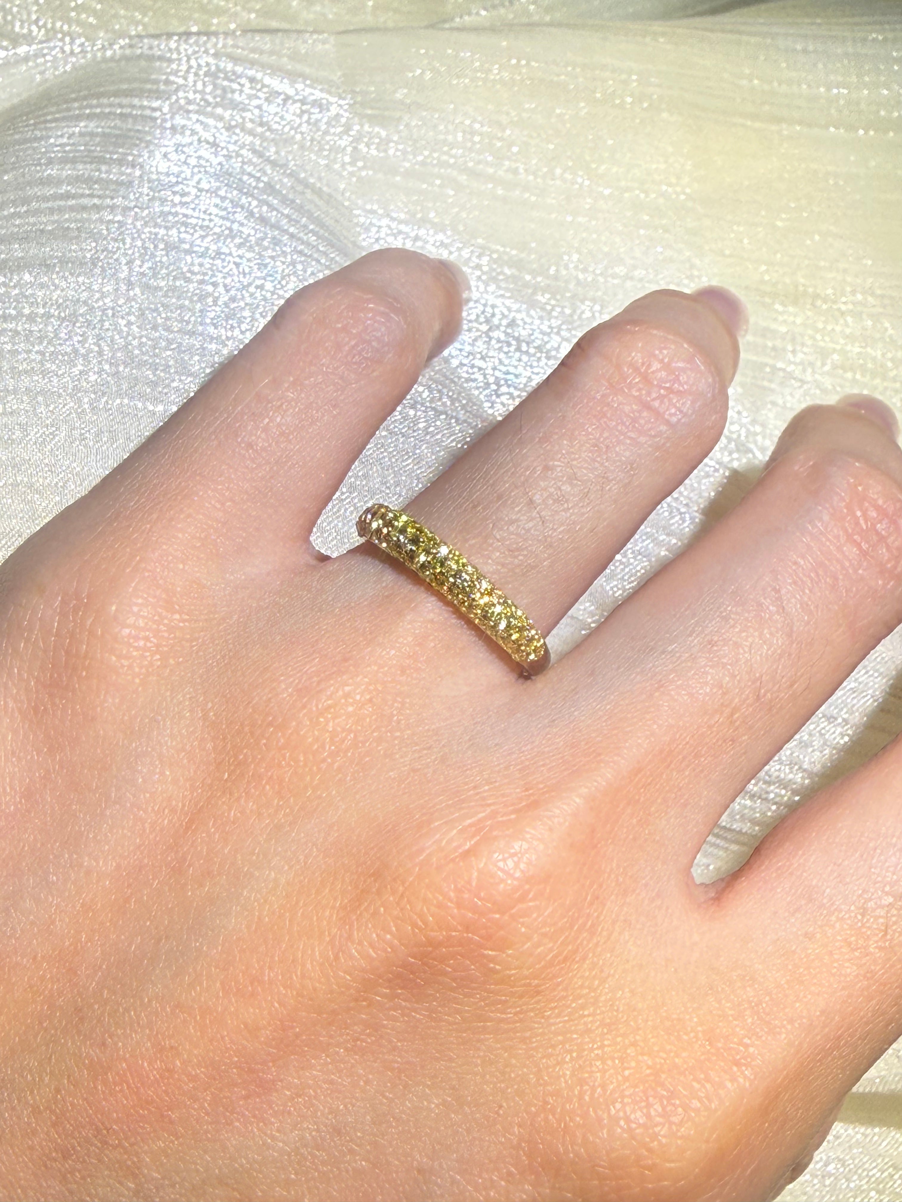 Lab-Grown Yellow Diamond Eternity Band 0.58ct