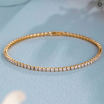 2.04 CT Round Lab‑Grown Diamond Tennis Bracelet With Box Clasp in 14K
