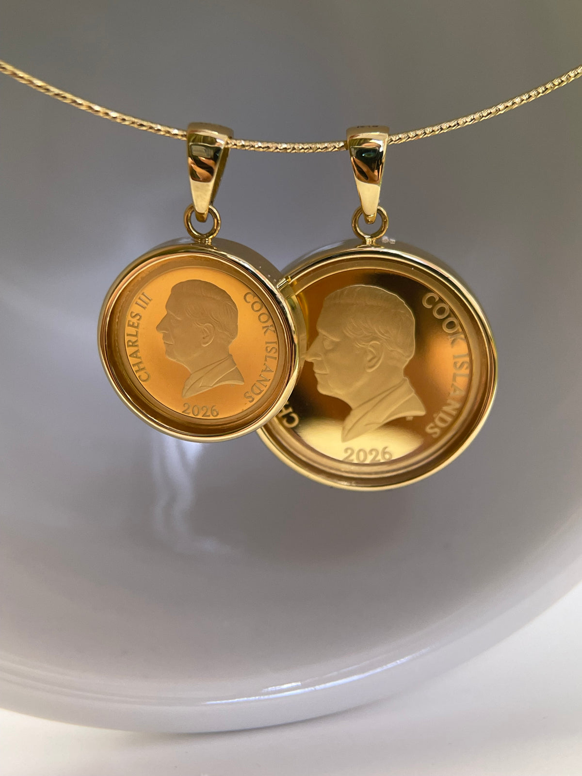 ⭐️24K+18K Teddy Bear Gold Coin