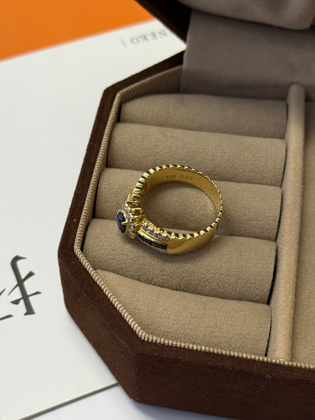 Sapphire Ring In 18K Yellow Gold