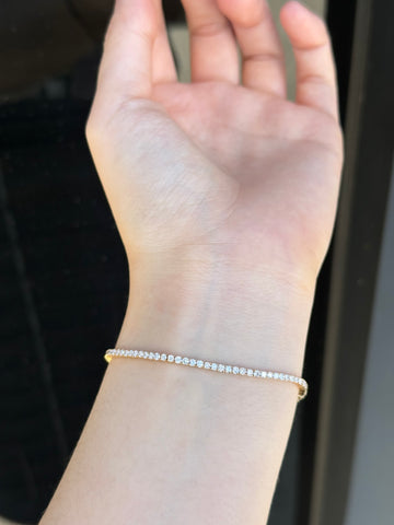 Round Four-Prong Diamond Tennis Bracelet 2CT