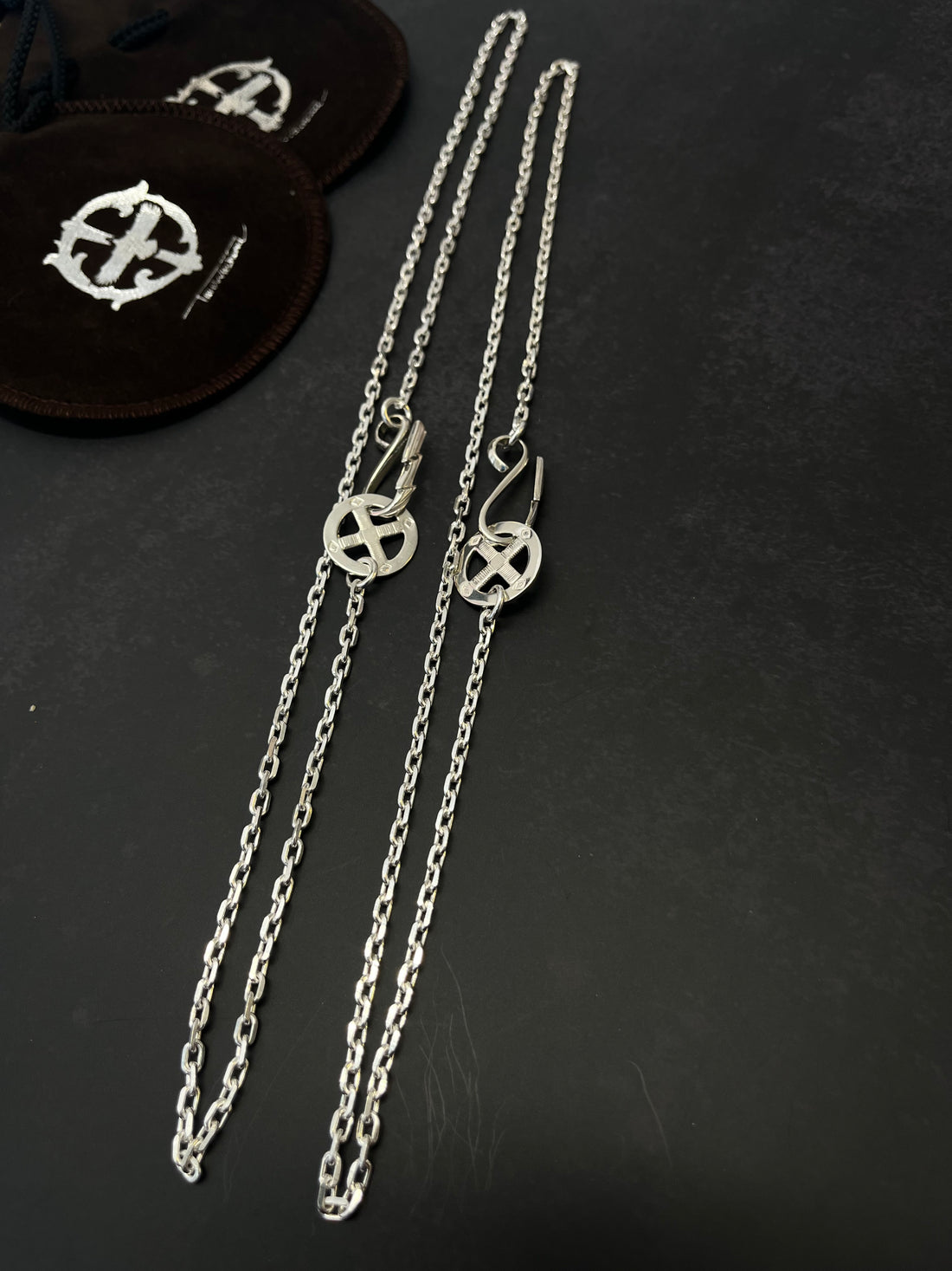 TAROWASHIMI Silver Chain With Hook And Ring