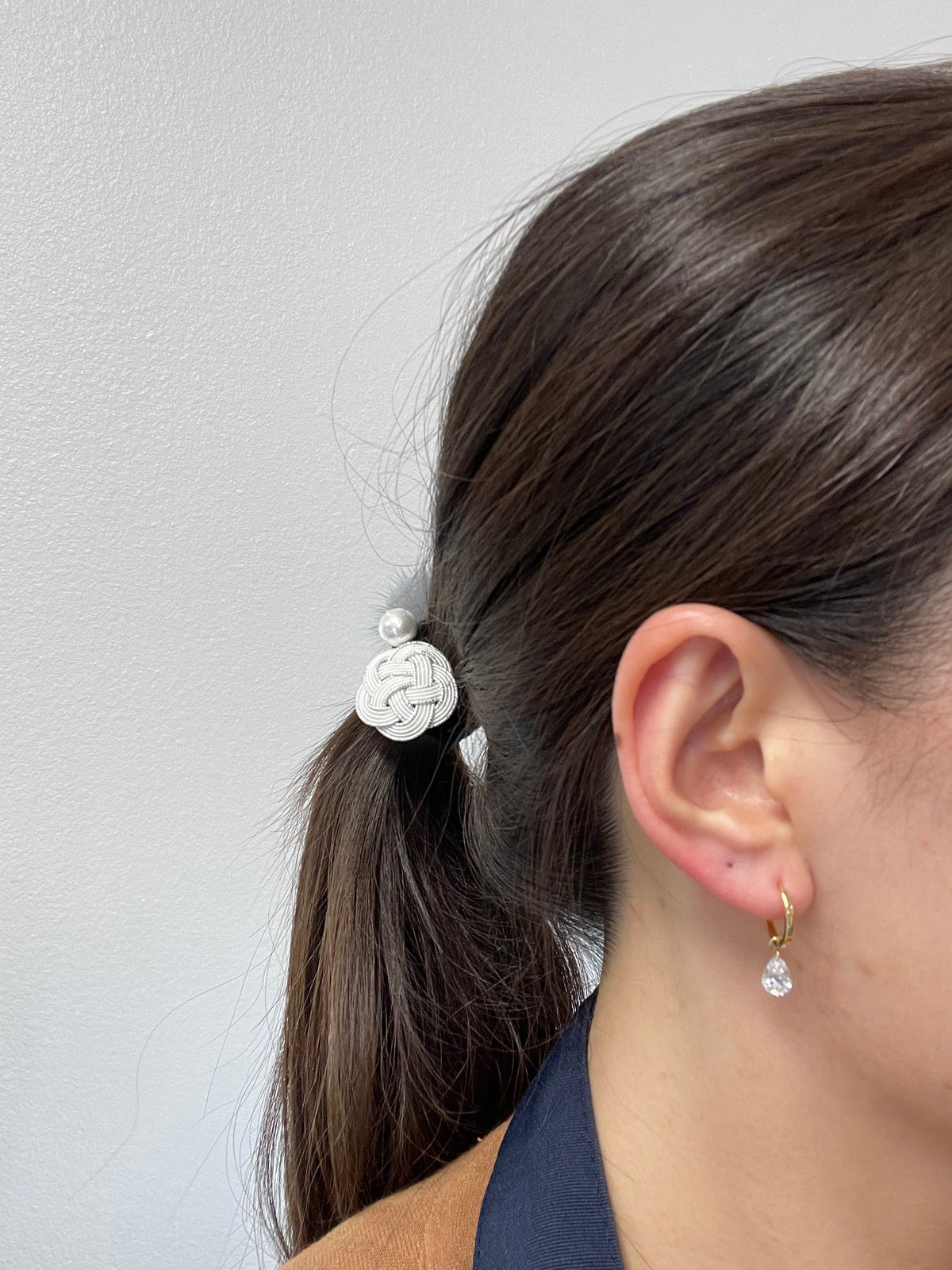 ⭐️Dainty Pear Diamond Hoop Earrings 1.5CT