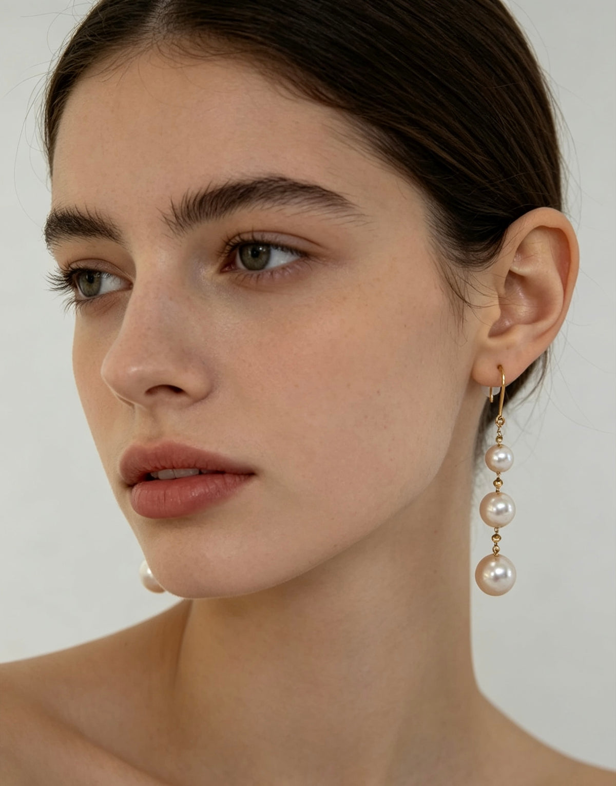 K18 Akoya Pearl 6-8mm  Earrings