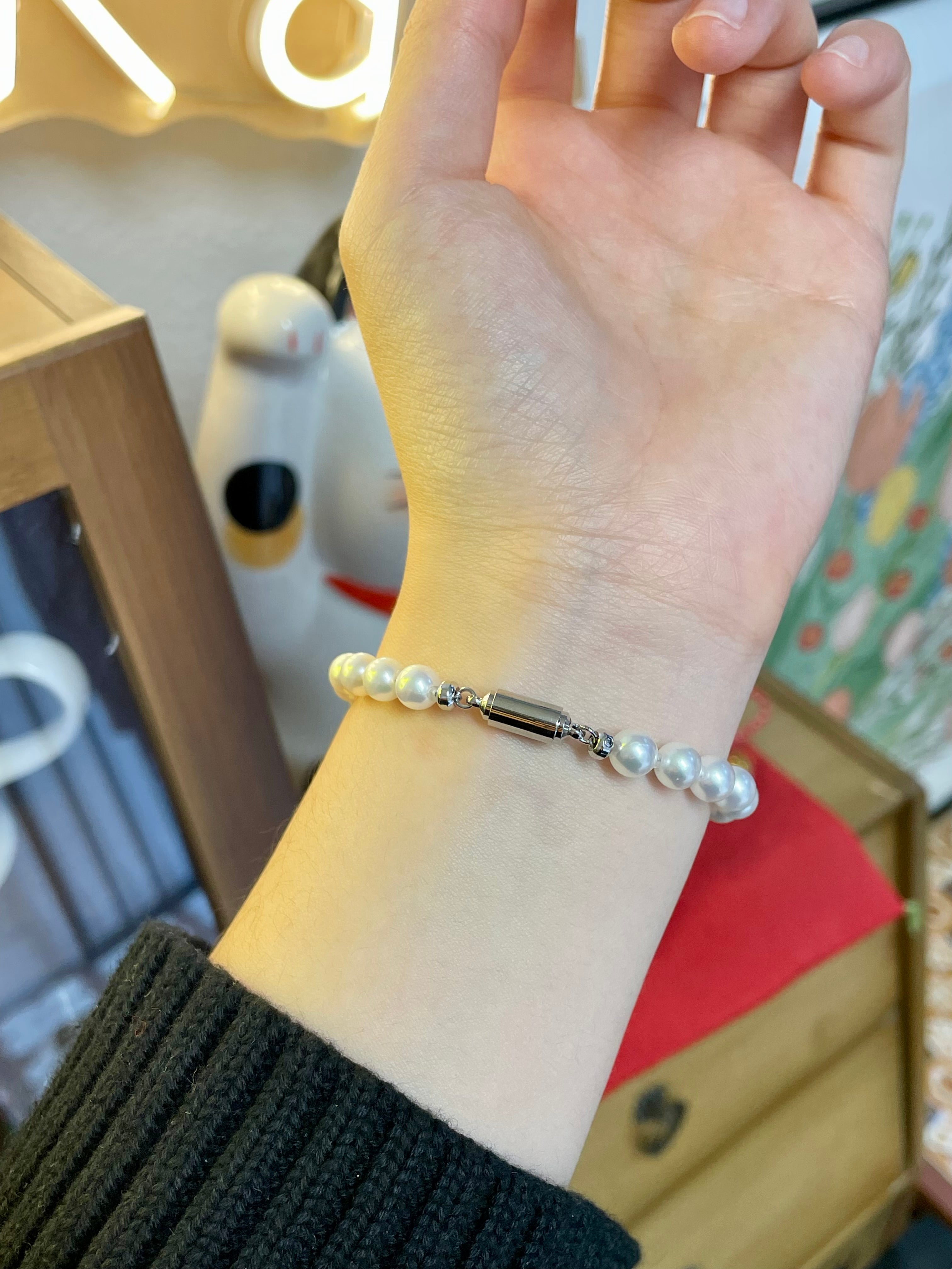 6-6.5mm Akoya Cultured Pearl Bracelet
