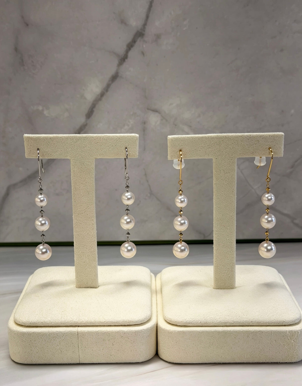 K18 Akoya Pearl 6-8mm  Earrings