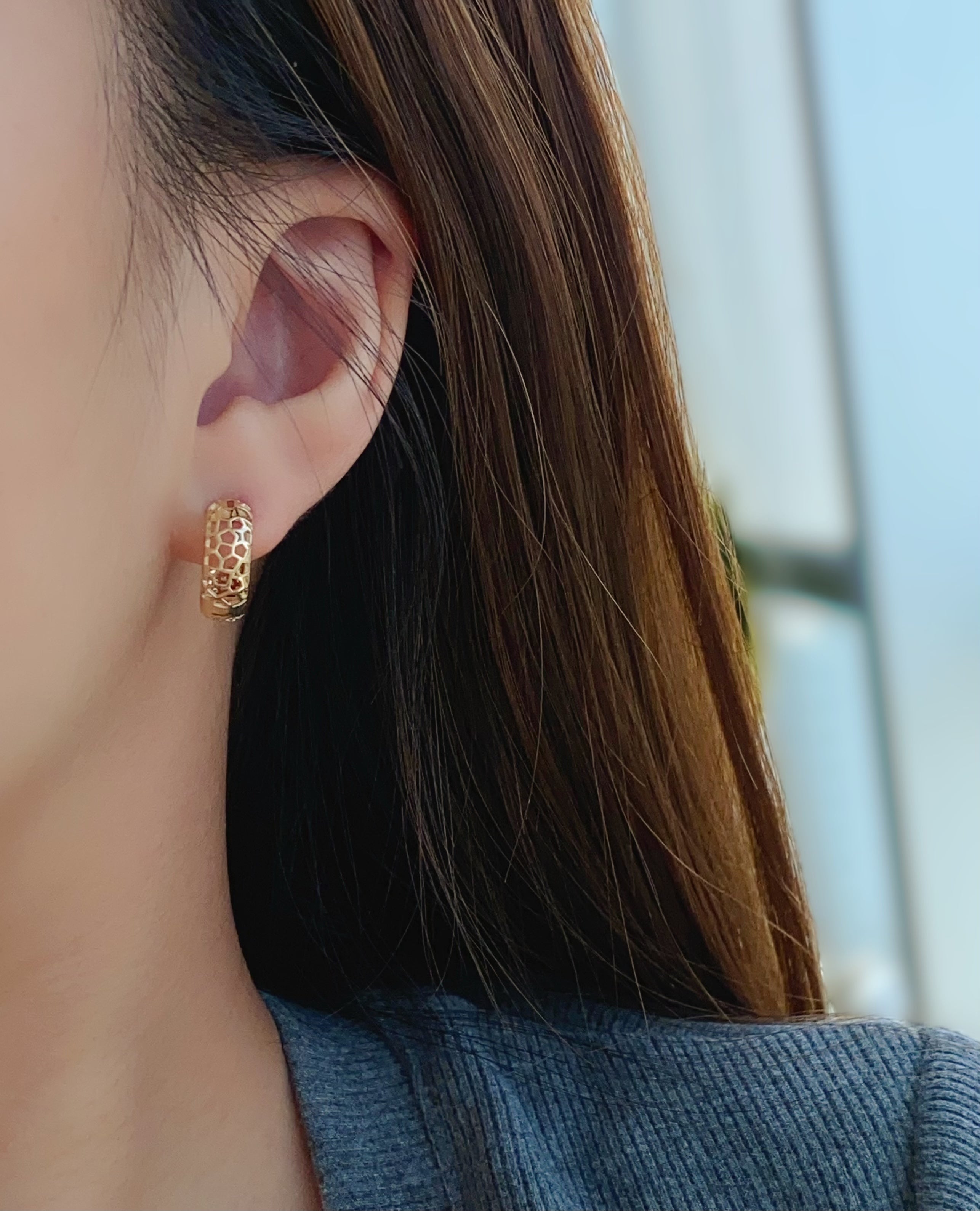 Natural Diamond Pavé Earrings