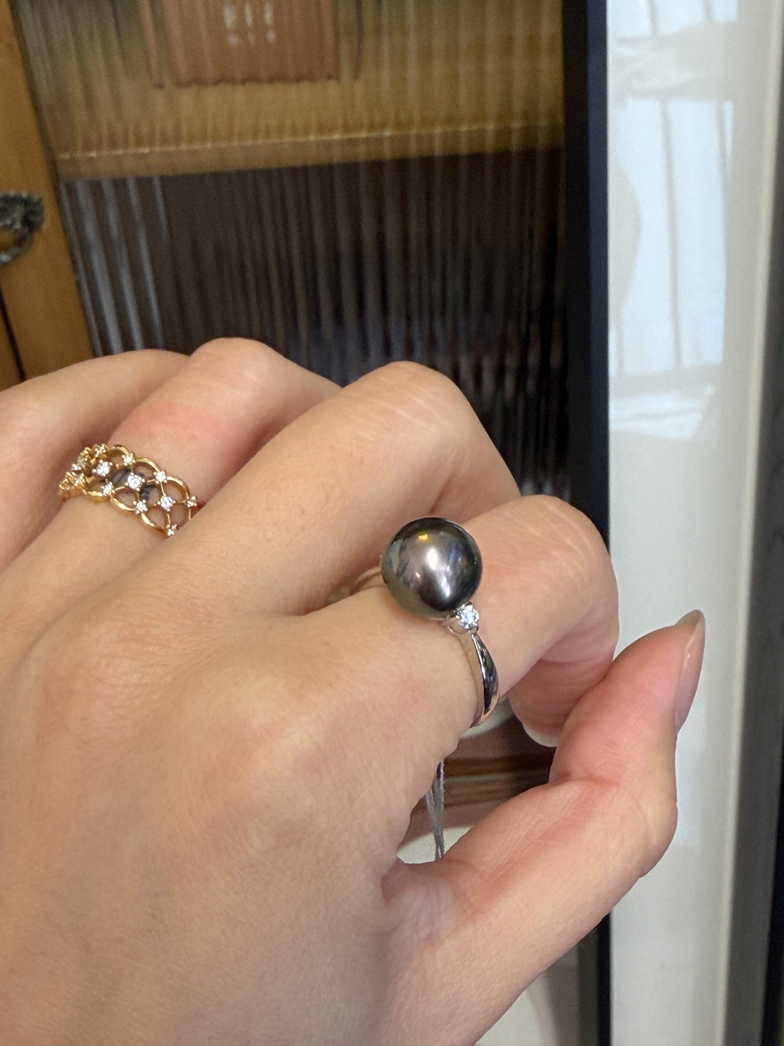 10.4mm Tahitian Pearl Ring