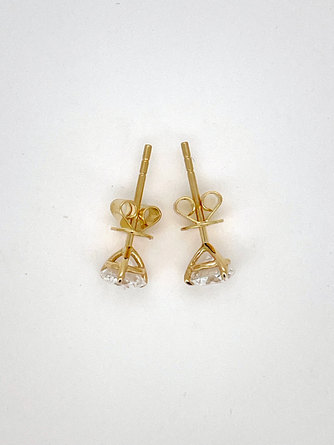 Round Cut 3-Prong Lab-Grown Diamond Stud Earrings 0.8CT