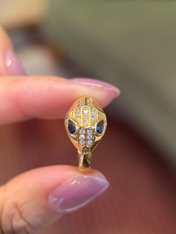 0.29CT Sapphire Ring in K18 Gold