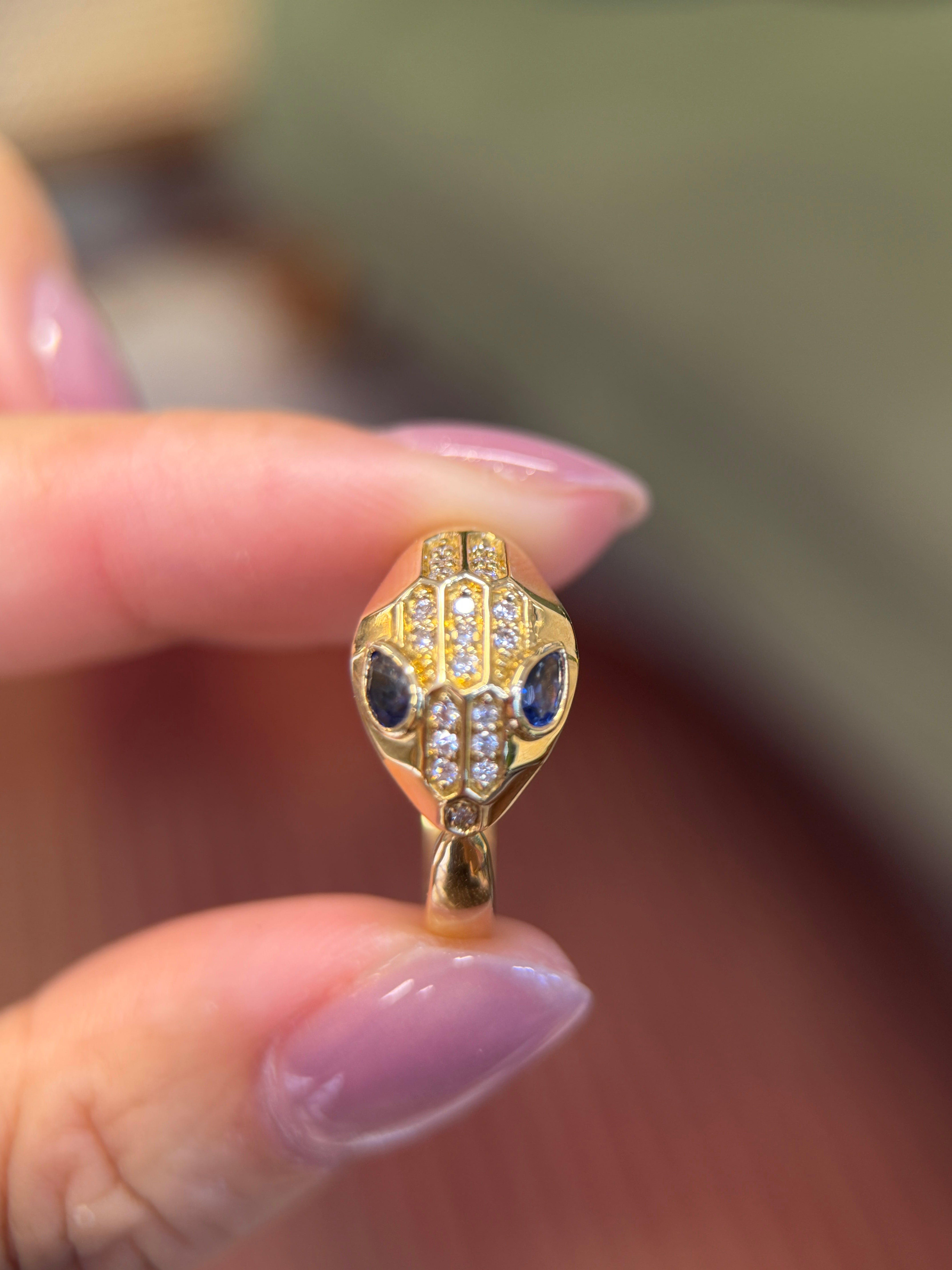 0.29CT Sapphire Ring in K18 Gold