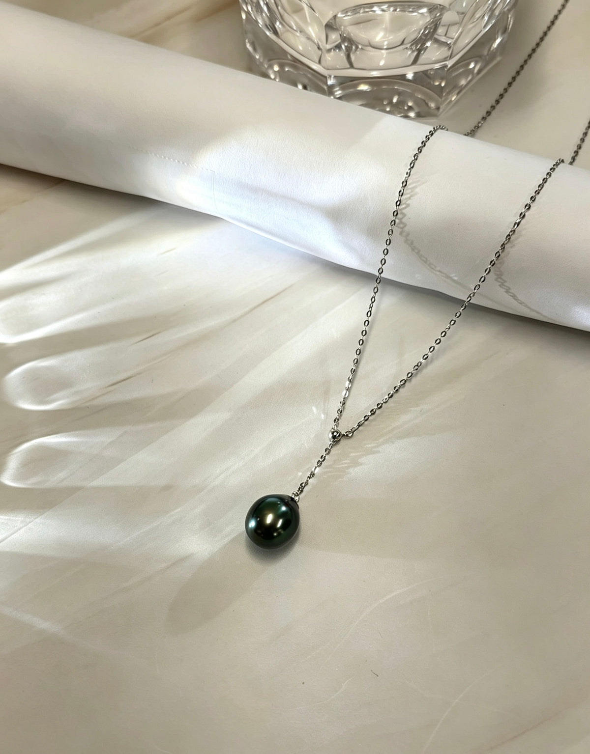 10-11mm Tahitian Black Pearl Necklace