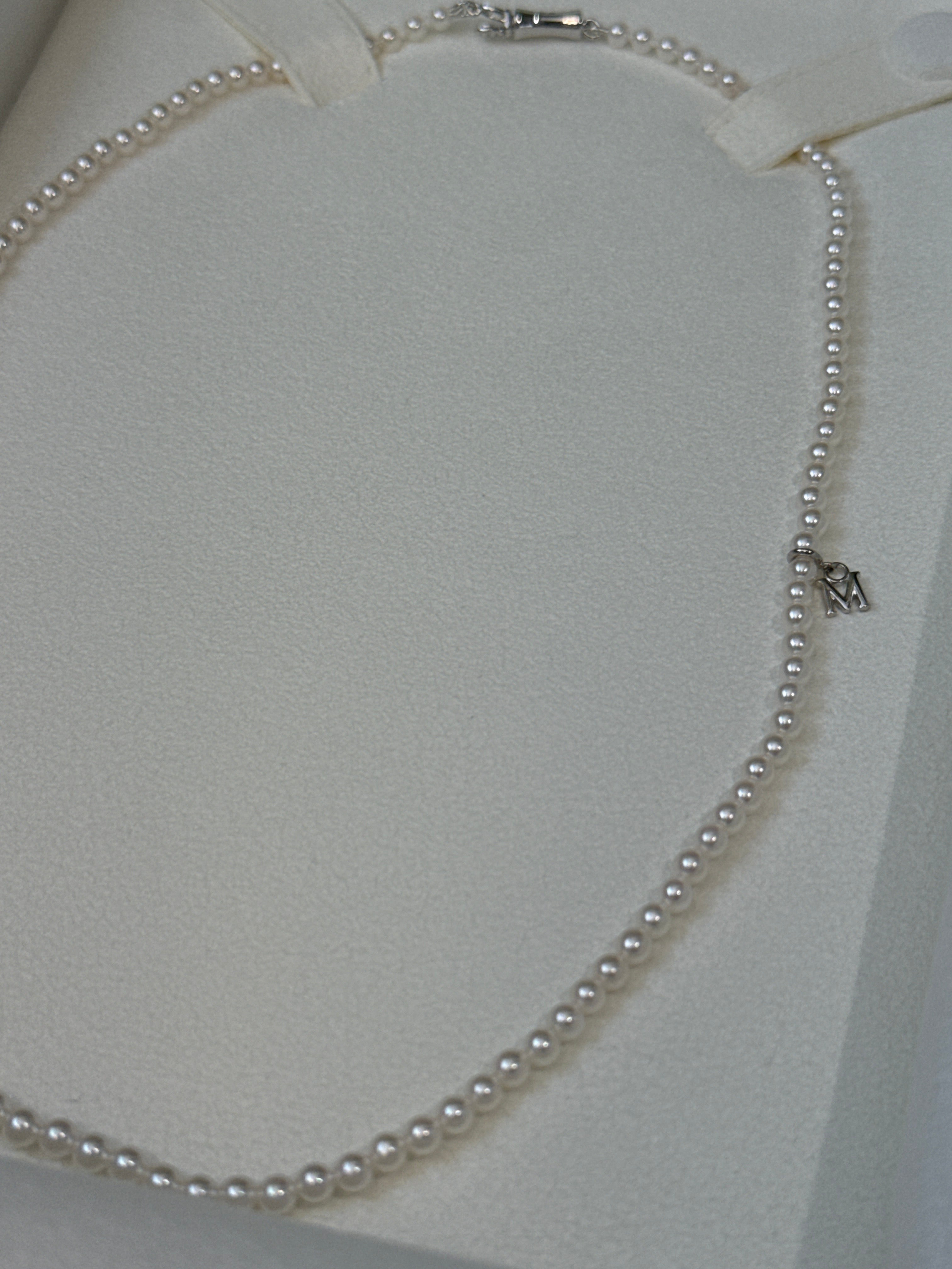 Mikimoto Akoya Cultured Pearl Necklace Q3 3mm-3.5mm with 18K Clasp