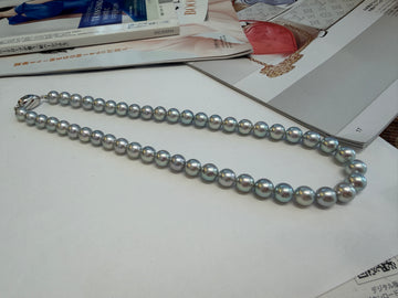 8.5-9mm Blue Rose Premium Akoya Cultured Pearl Strand Necklace