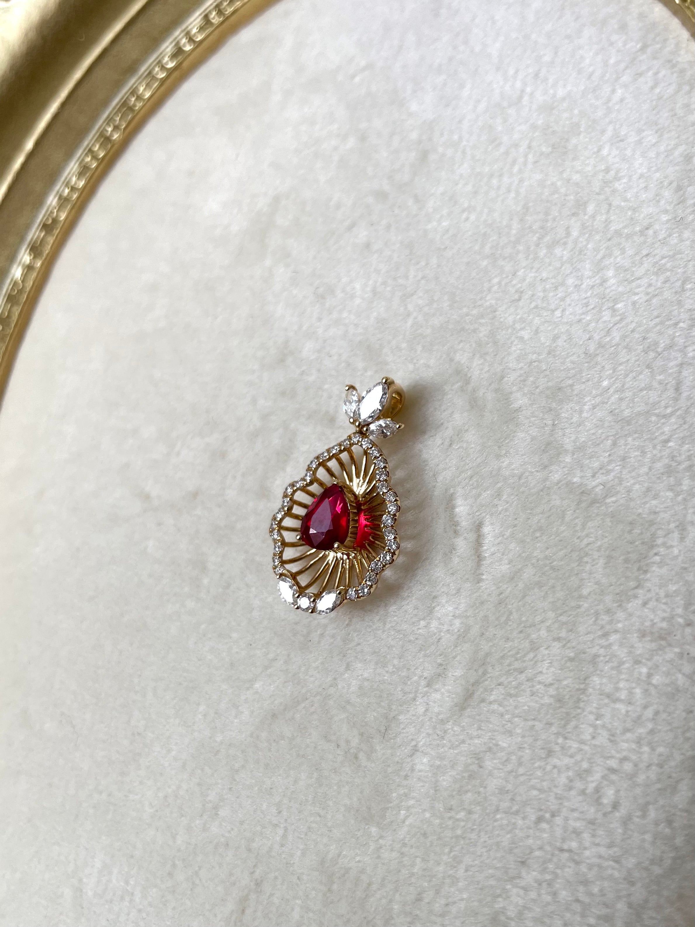 0.56ct Ruby Pendant