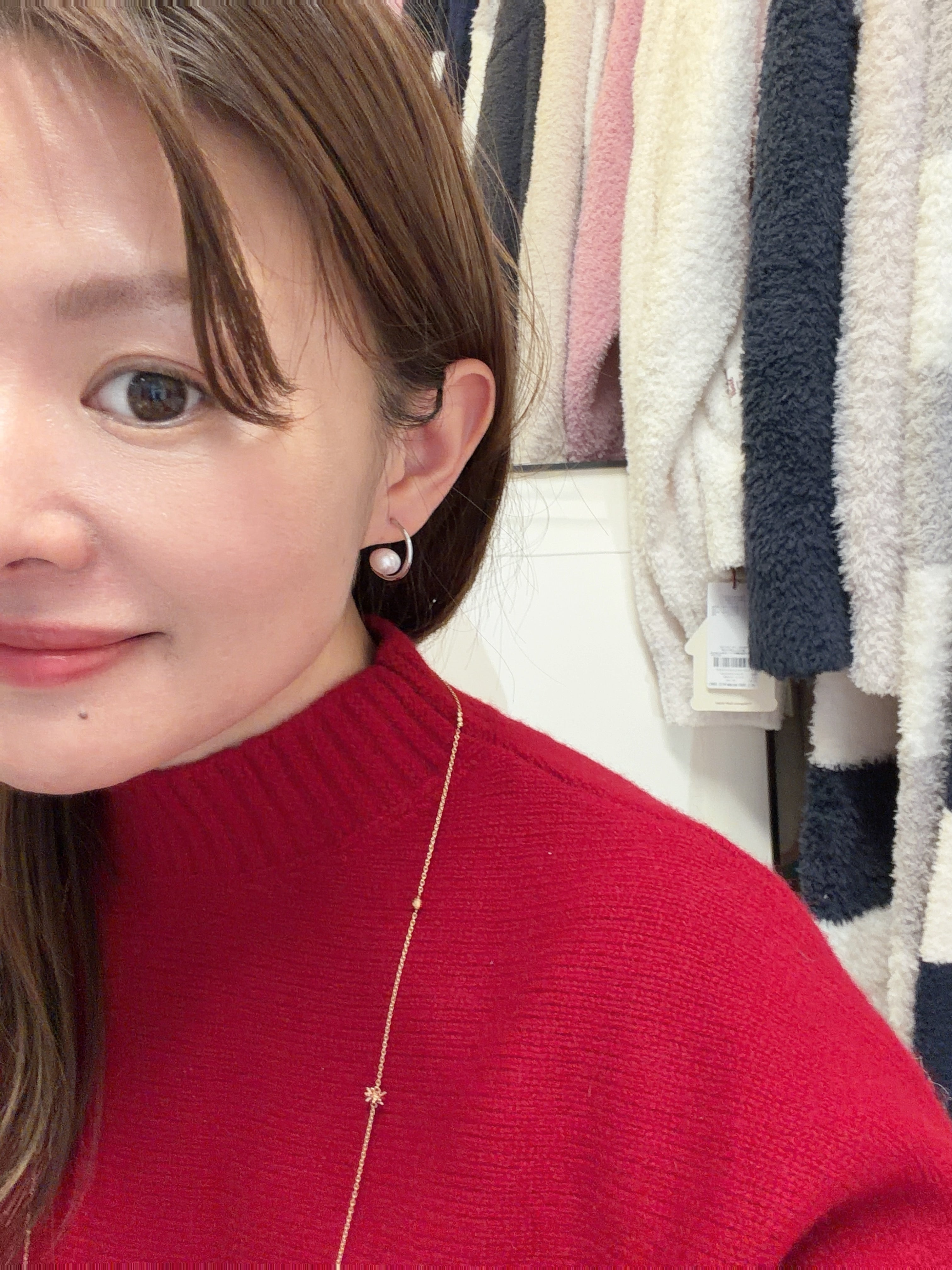 8mm Akoya Pearl Half Moon Earrings