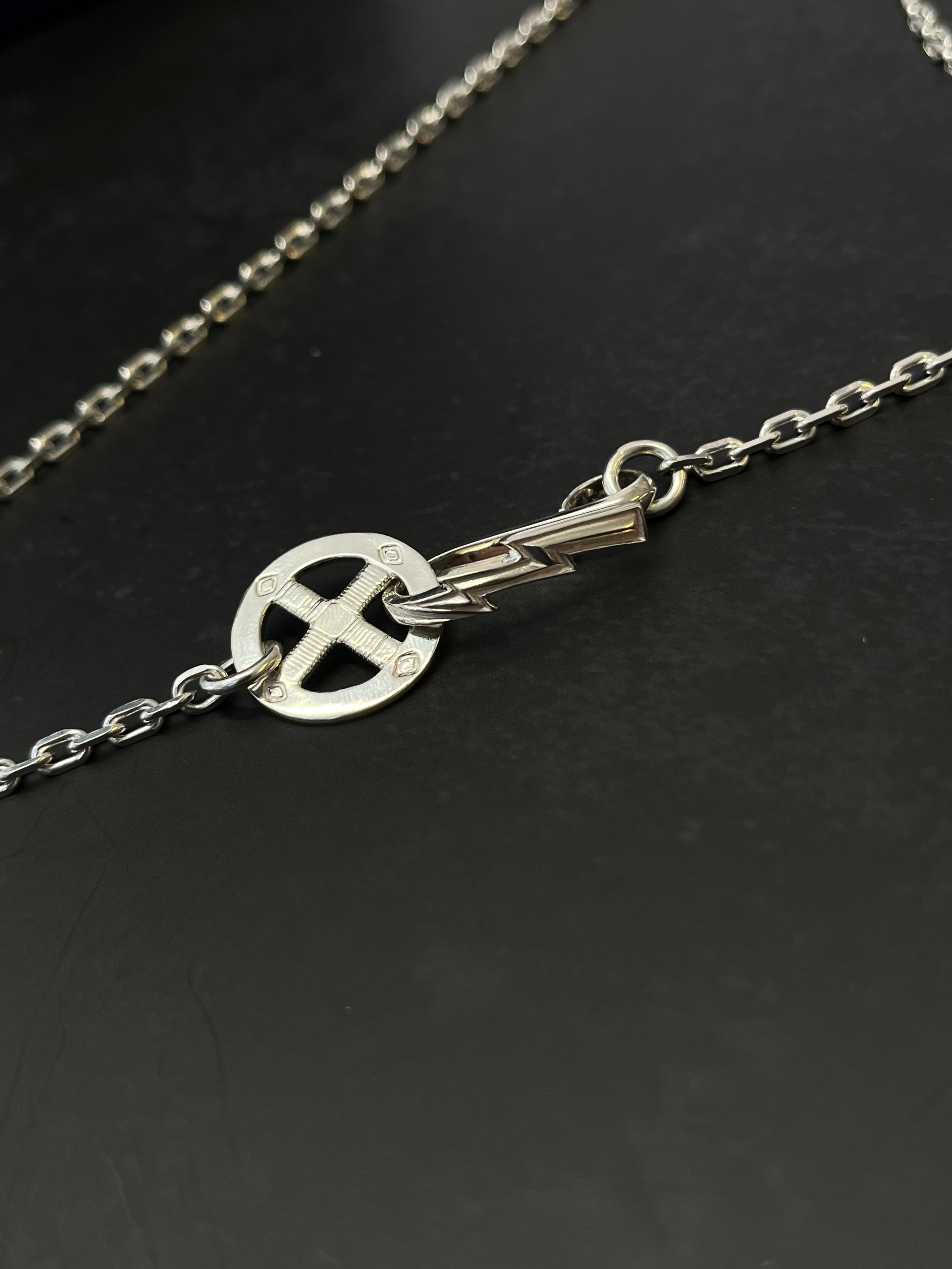 TAROWASHIMI Silver Chain With Hook And Ring