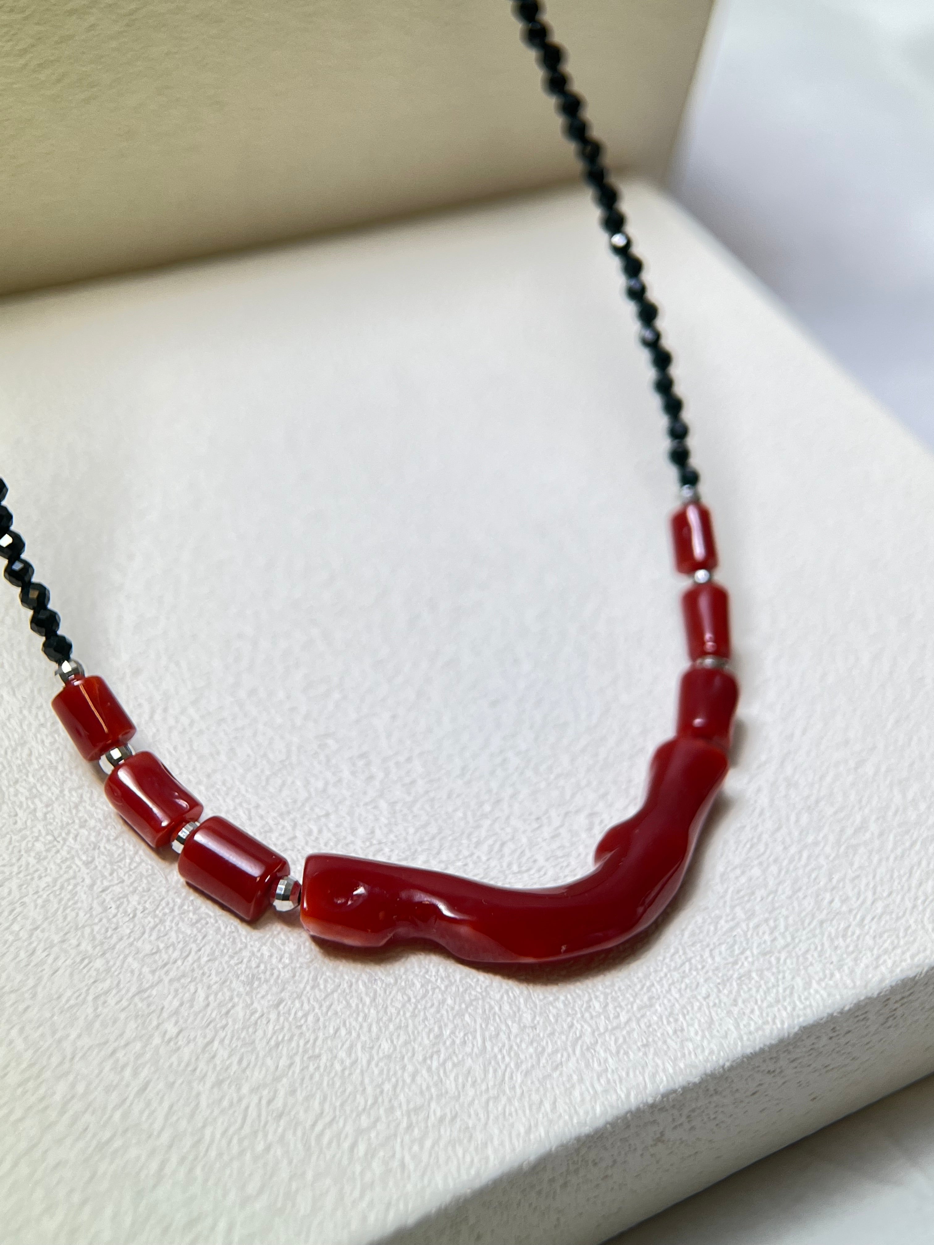 Japan AKA coral necklace