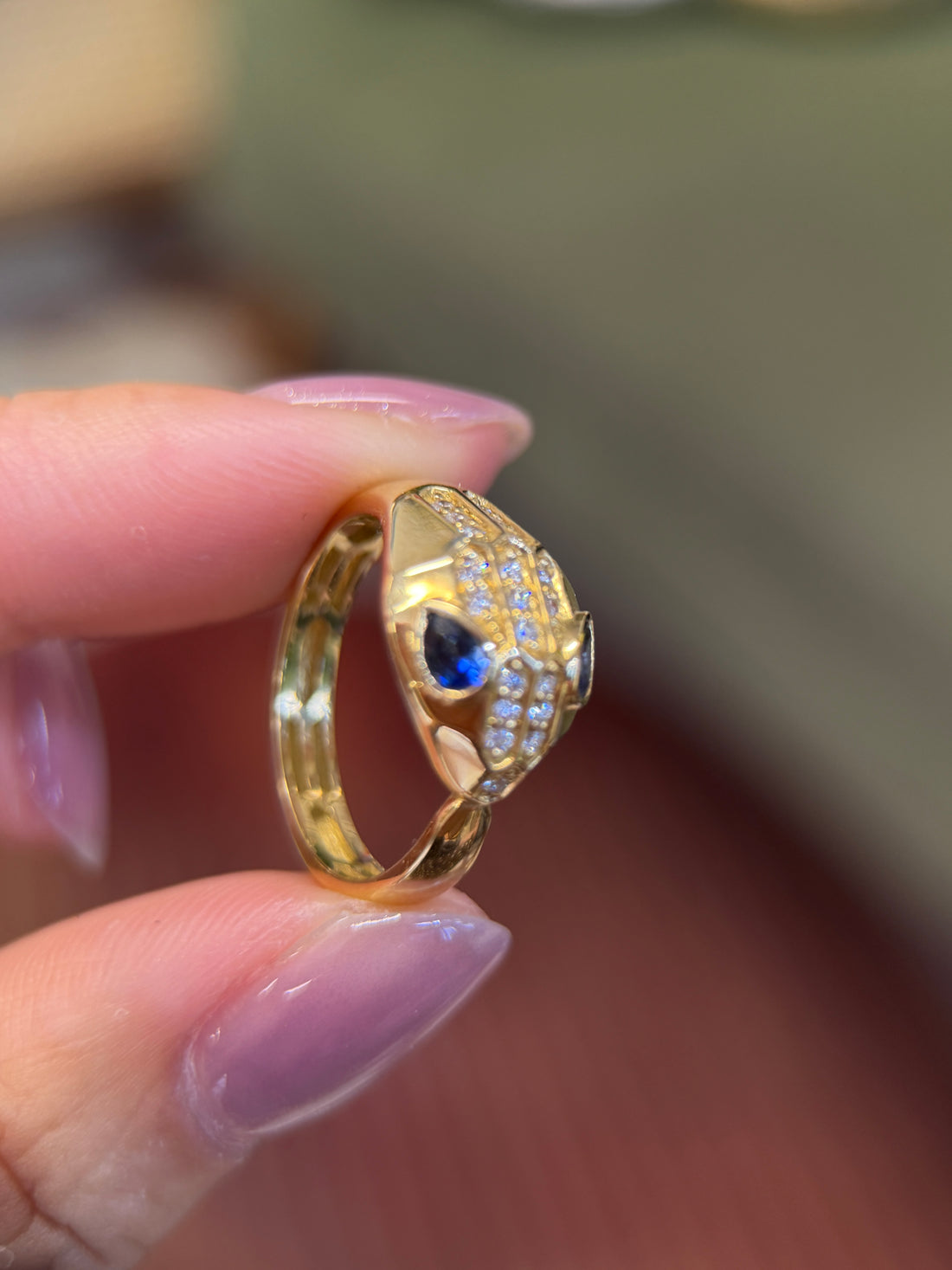 0.29CT Sapphire Ring in K18 Gold