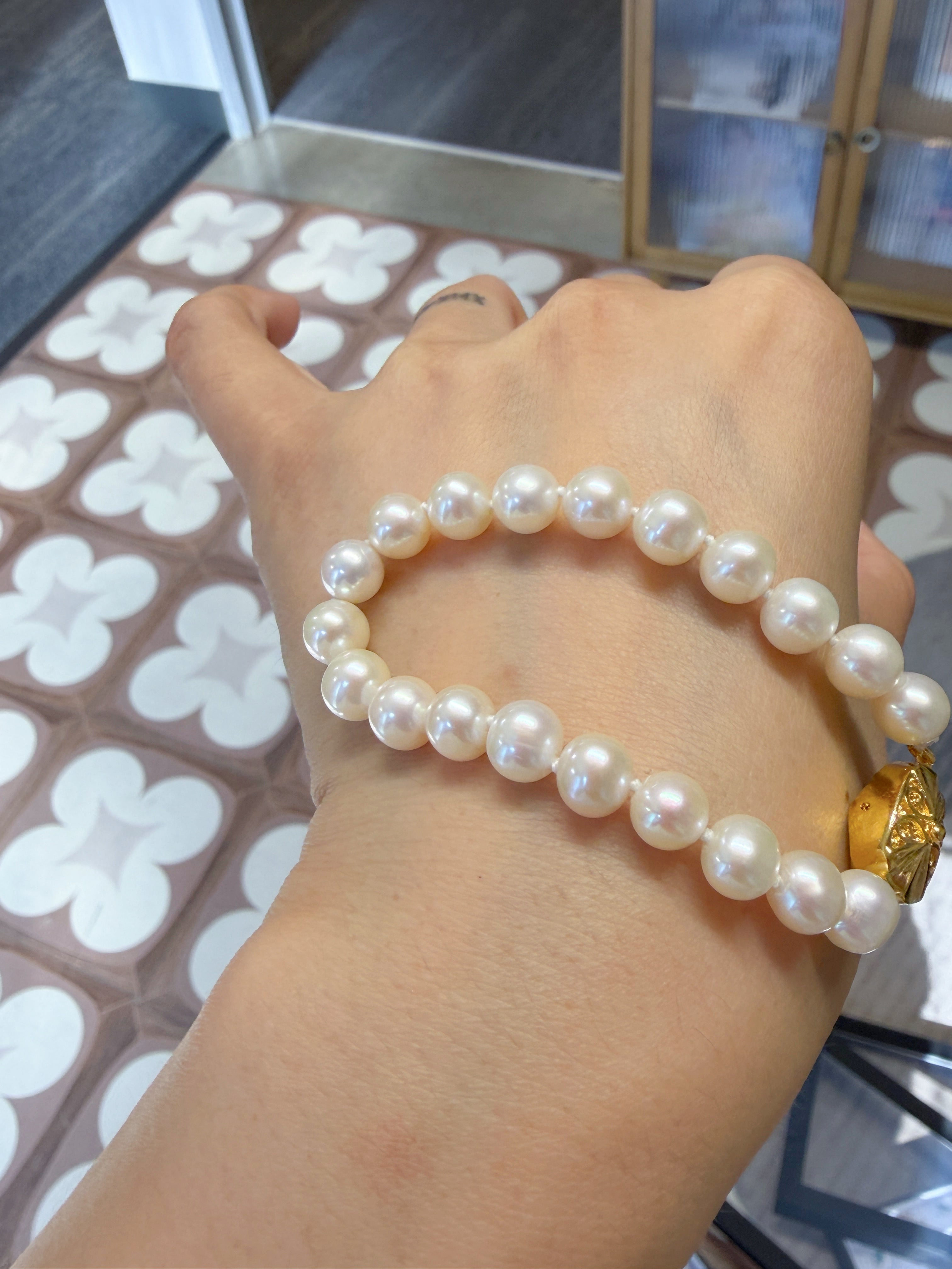 7-7.5mm Akoya Cultured Pearl Bracelet