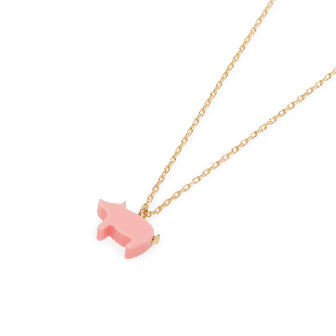 AHKAH Thiran Pink Pig Necklace