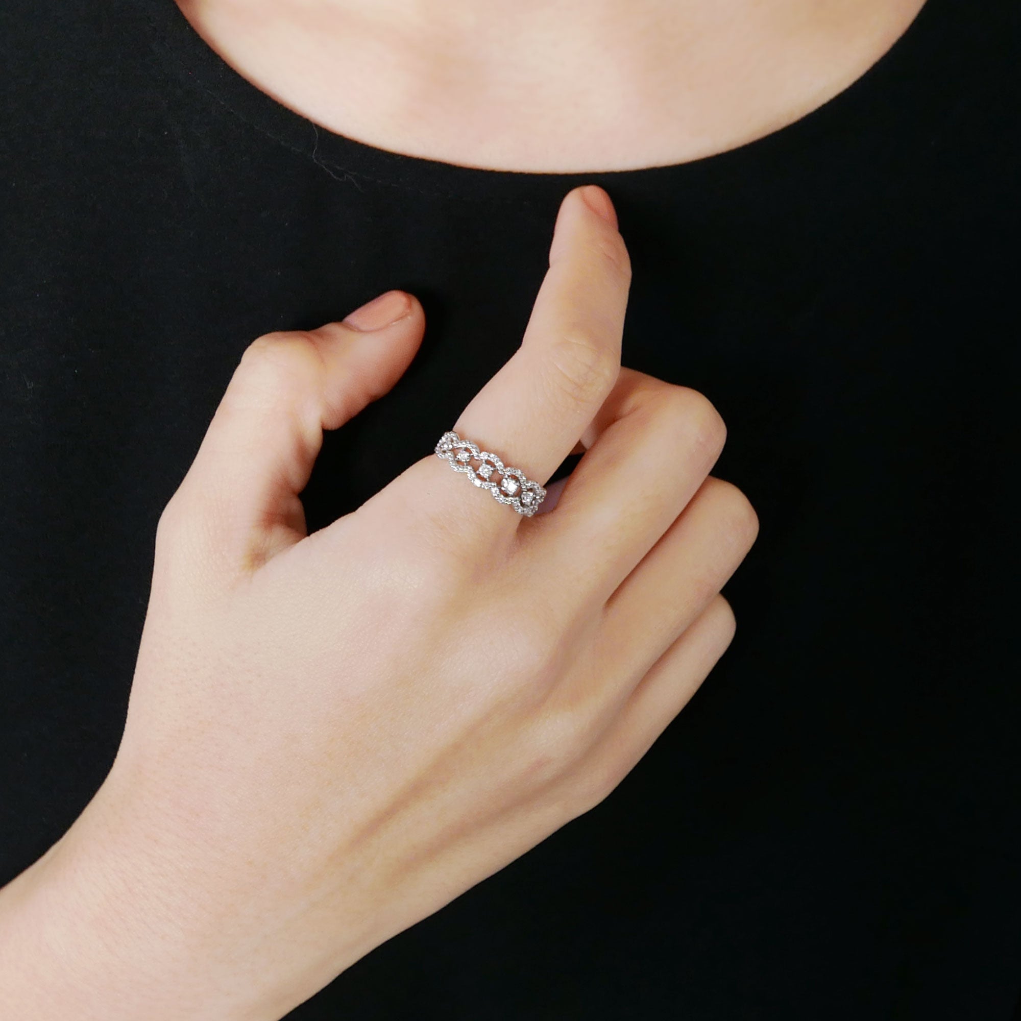 Vendome Aoyama Diamond Ring PT