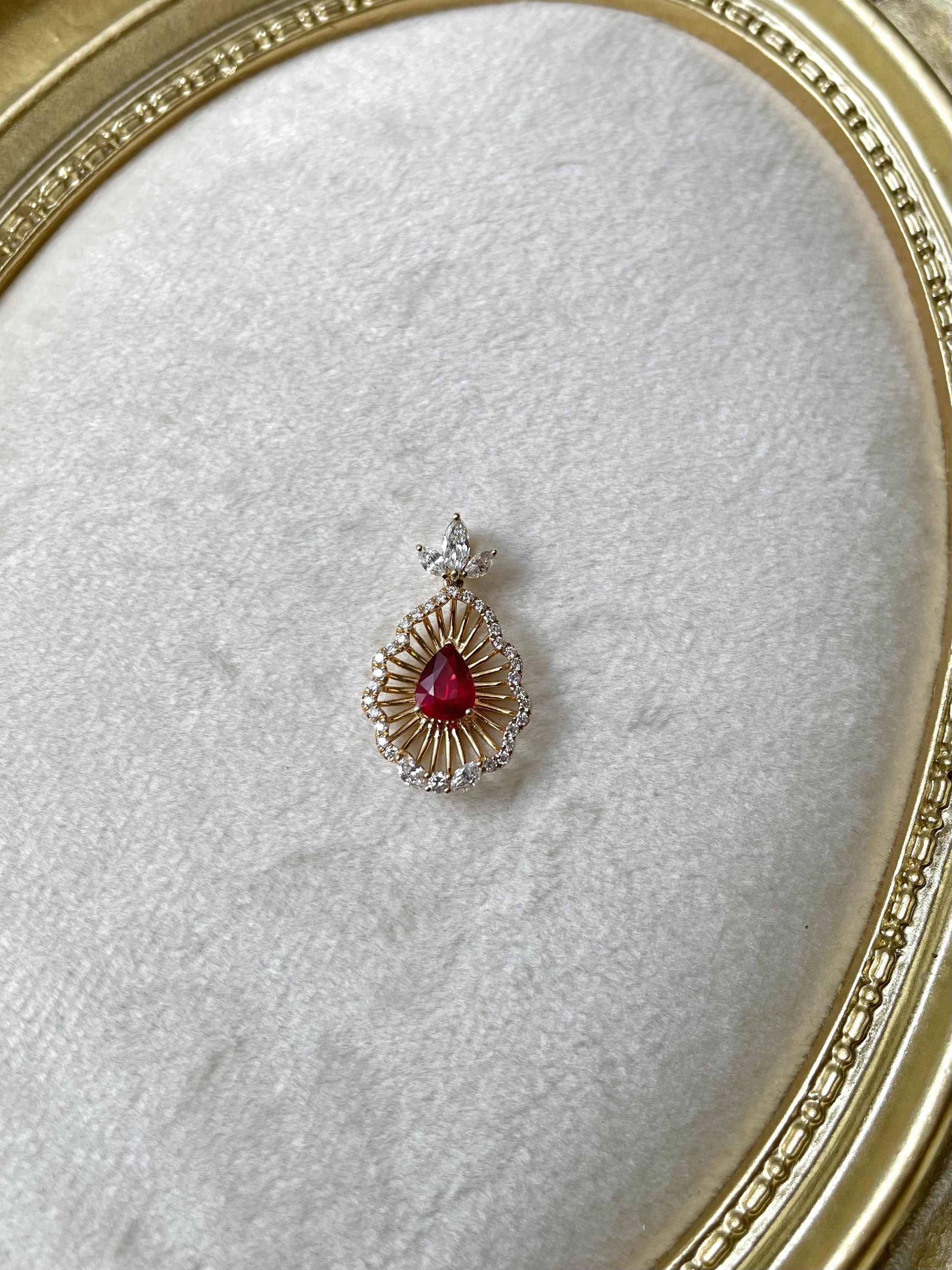 0.56ct Ruby Pendant