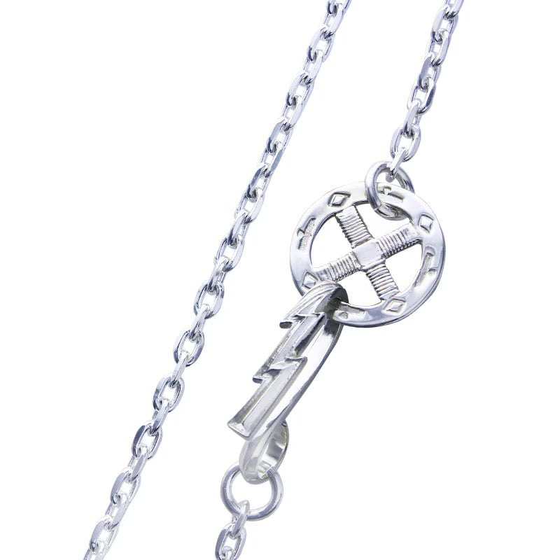 TAROWASHIMI Silver Chain With Hook And Ring