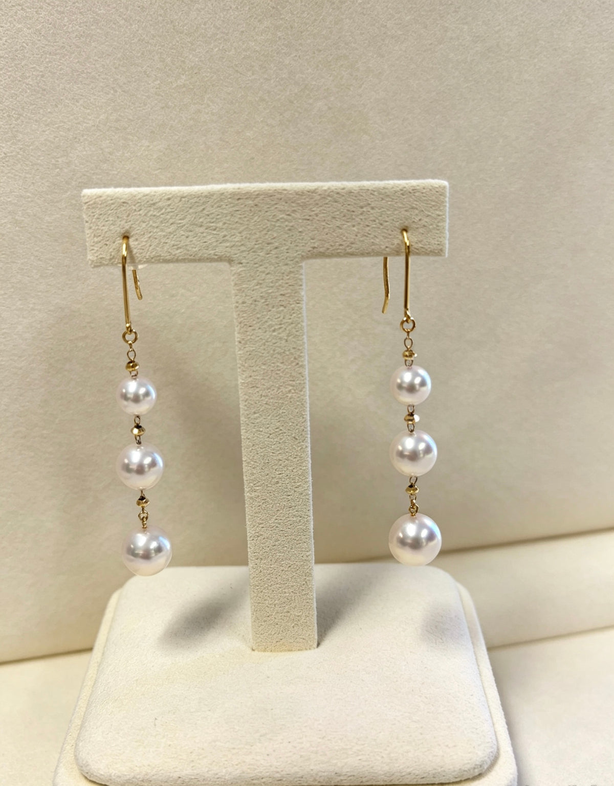 K18 Akoya Pearl 6-8mm  Earrings