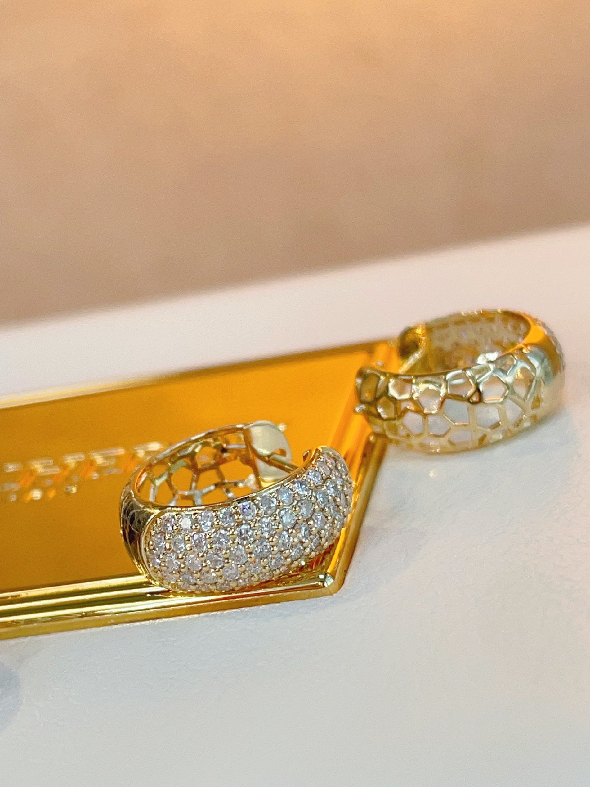 Natural Diamond Pavé Earrings