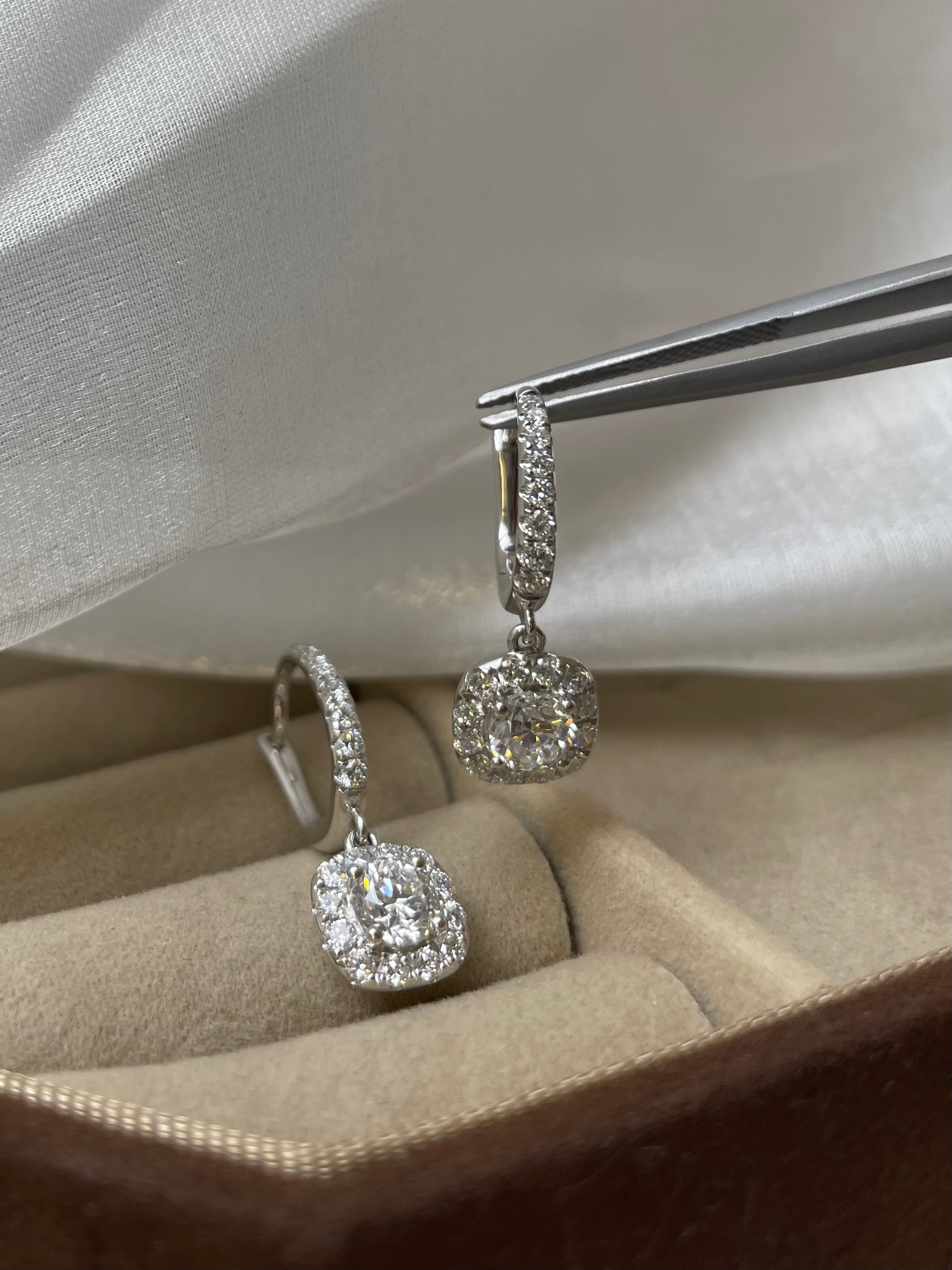 1.86 Lab Grown Diamond Earrings