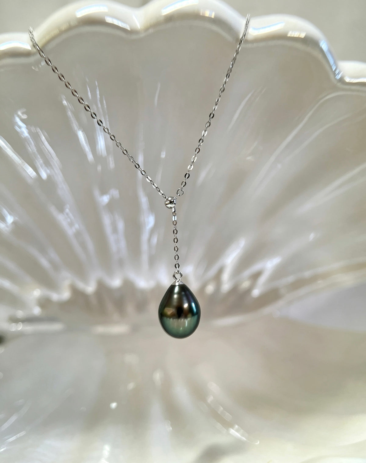 10-11mm Tahitian Black Pearl Necklace