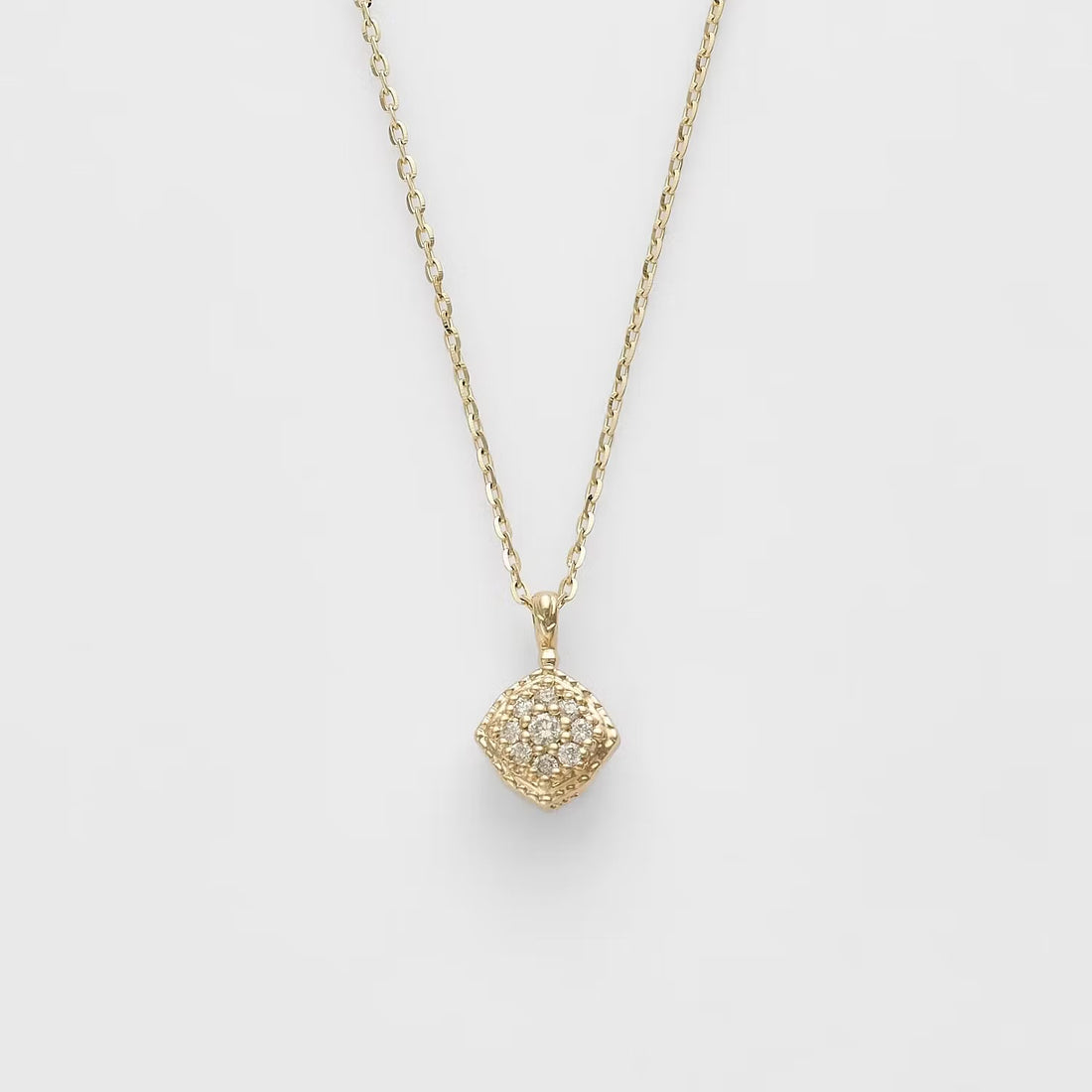 Agete Limited Edition K10 Olette/Diamond Necklace