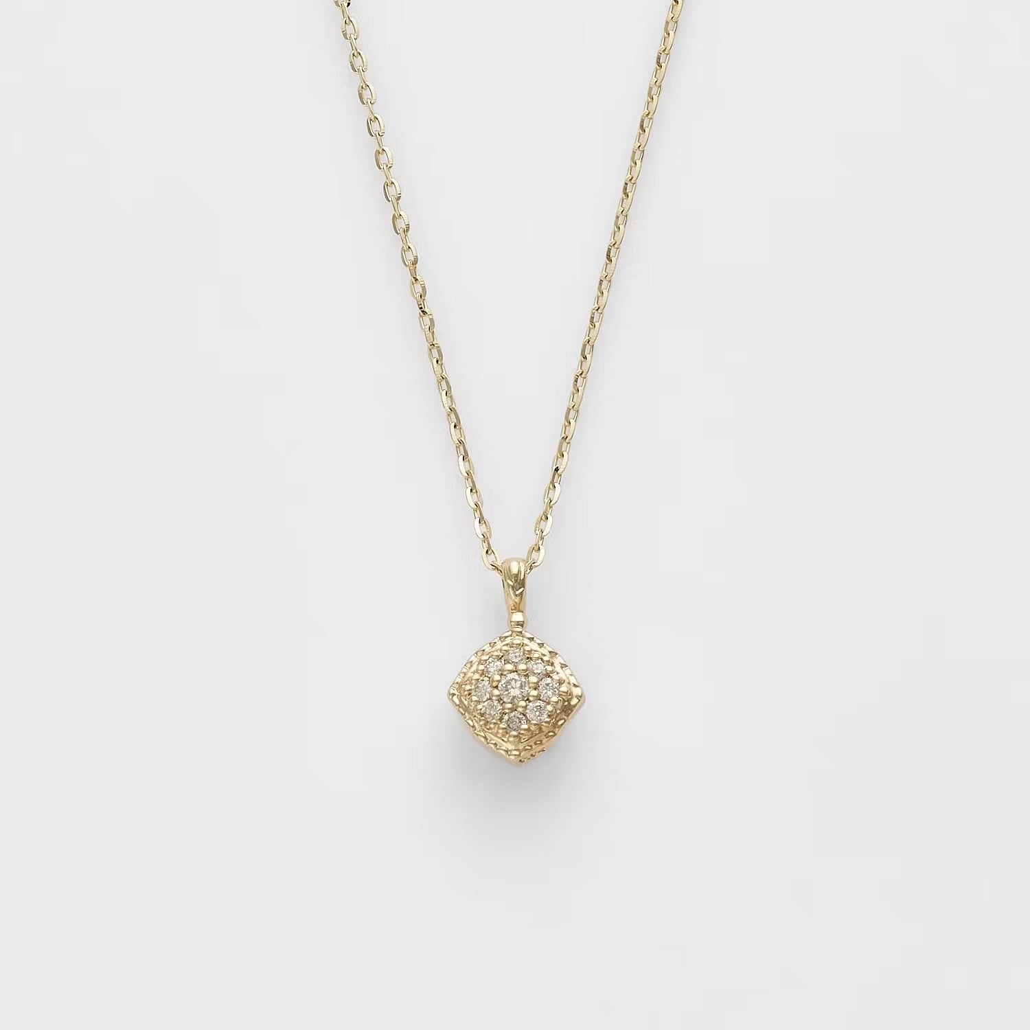 Agete Limited Edition K10 Olette/Diamond Necklace