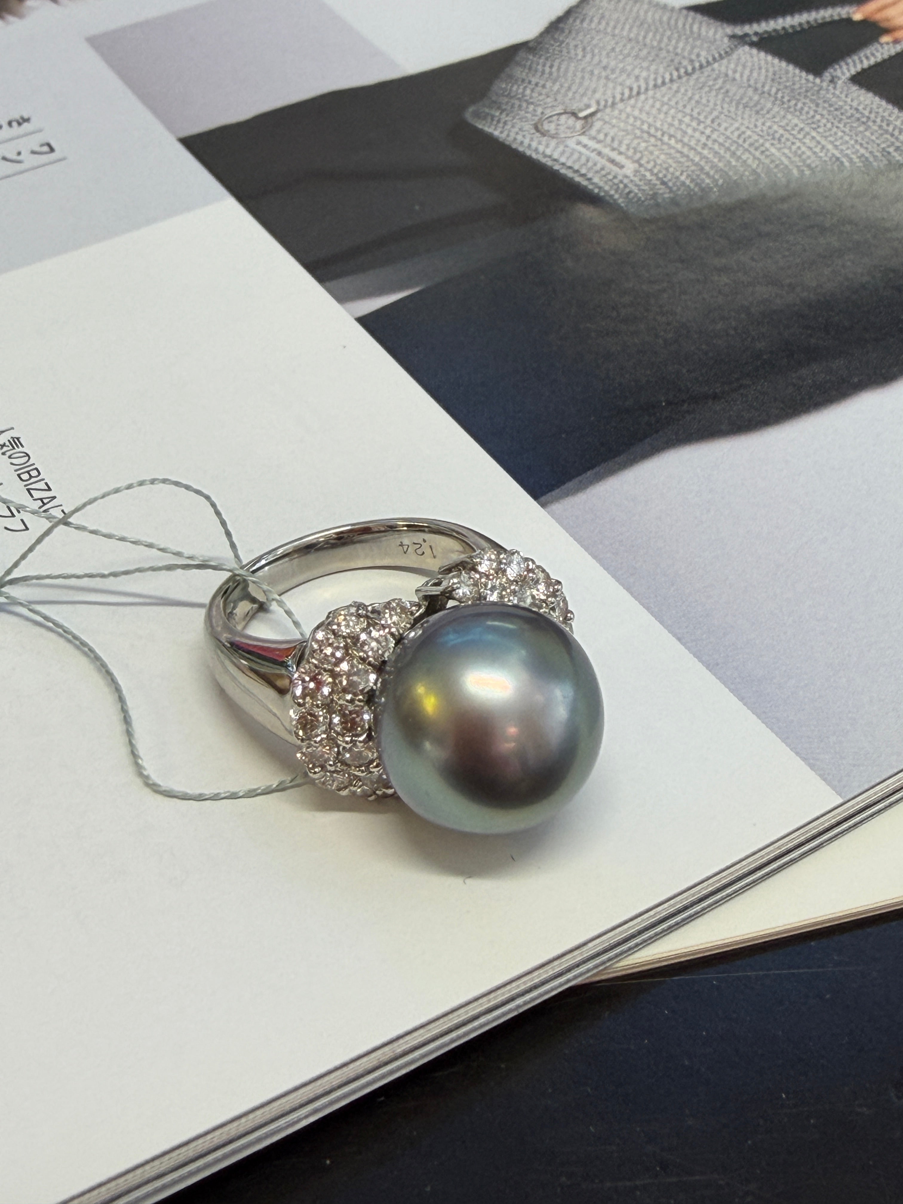 13.8mm Tahitian Pearl Ring