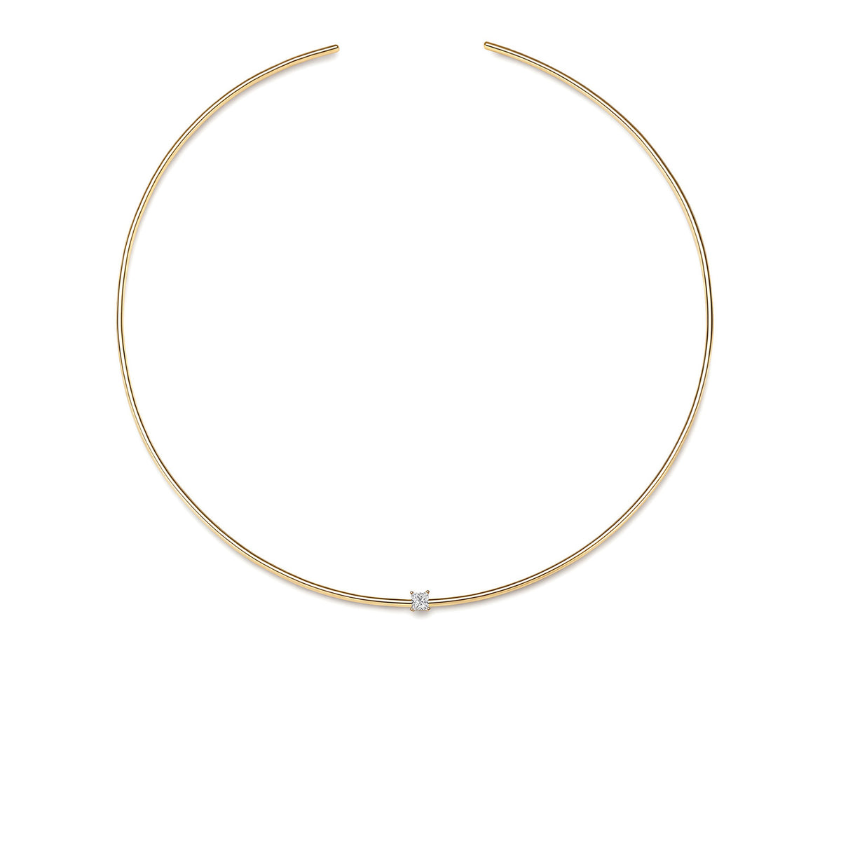 Single Diamond Bangle Choker